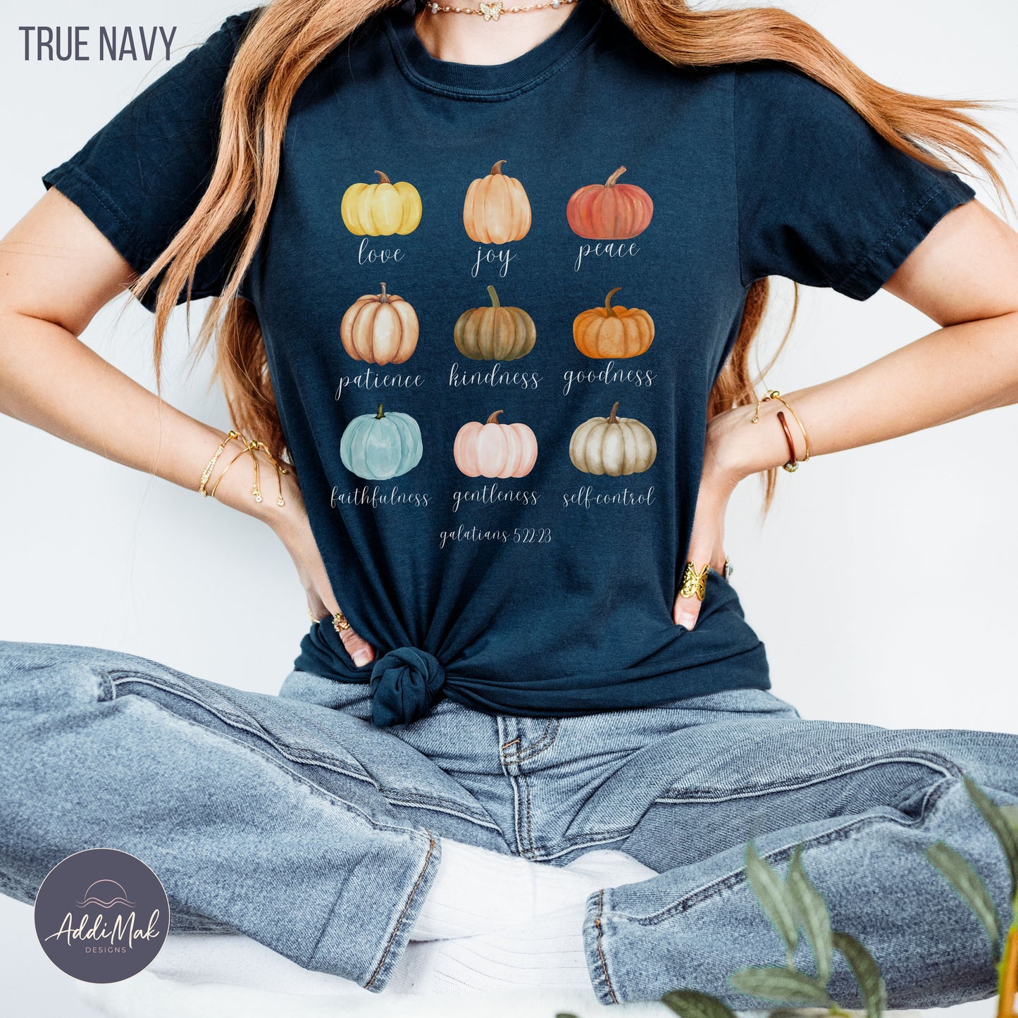 Colorful Pumpkin Fruits of the Spirit T-Shirt