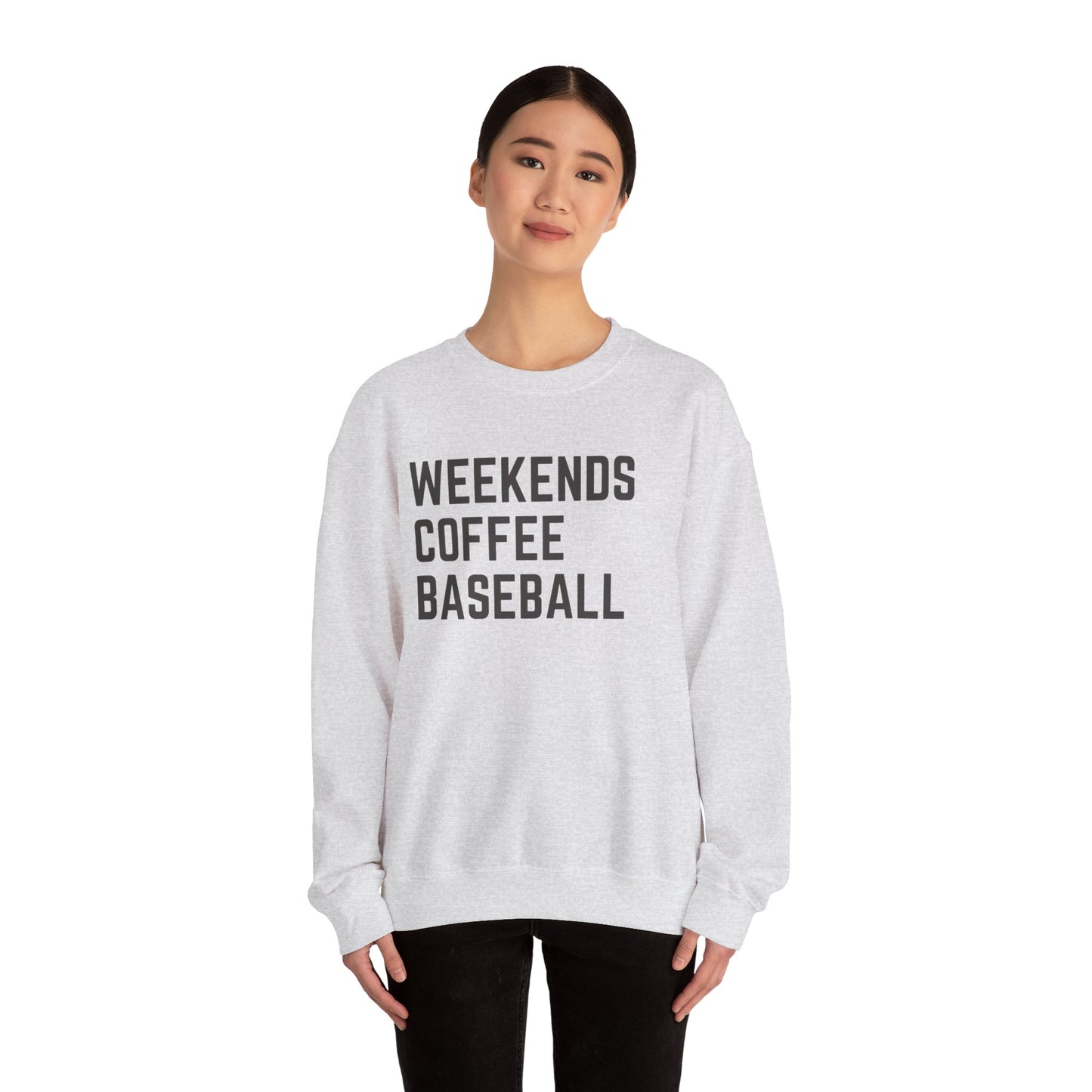 Weekends Coffee Baseball Sweatshirt