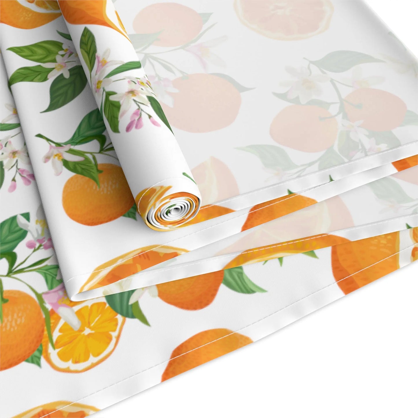 Orange Citrus Table Runner Printify