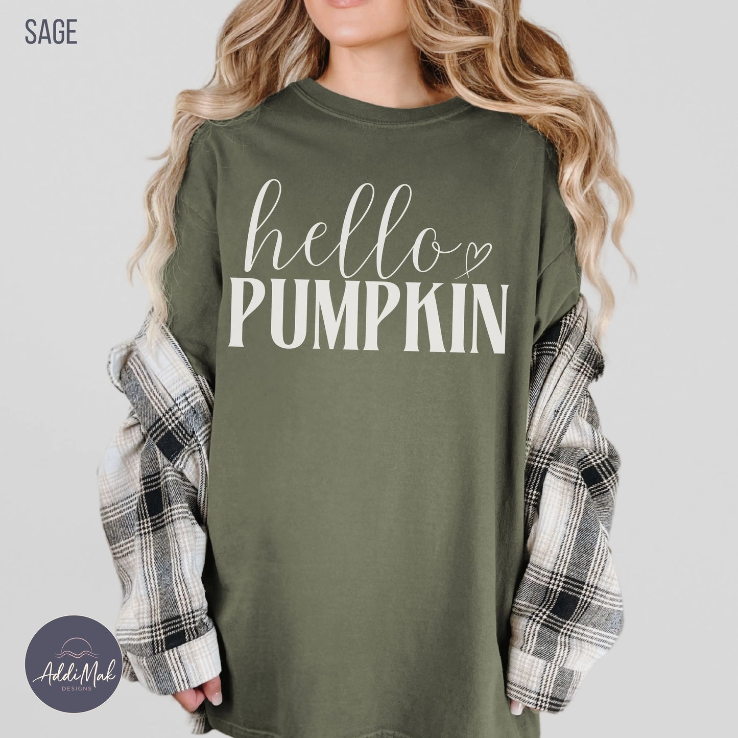 Hello Pumpkin Fall T-Shirt Printify