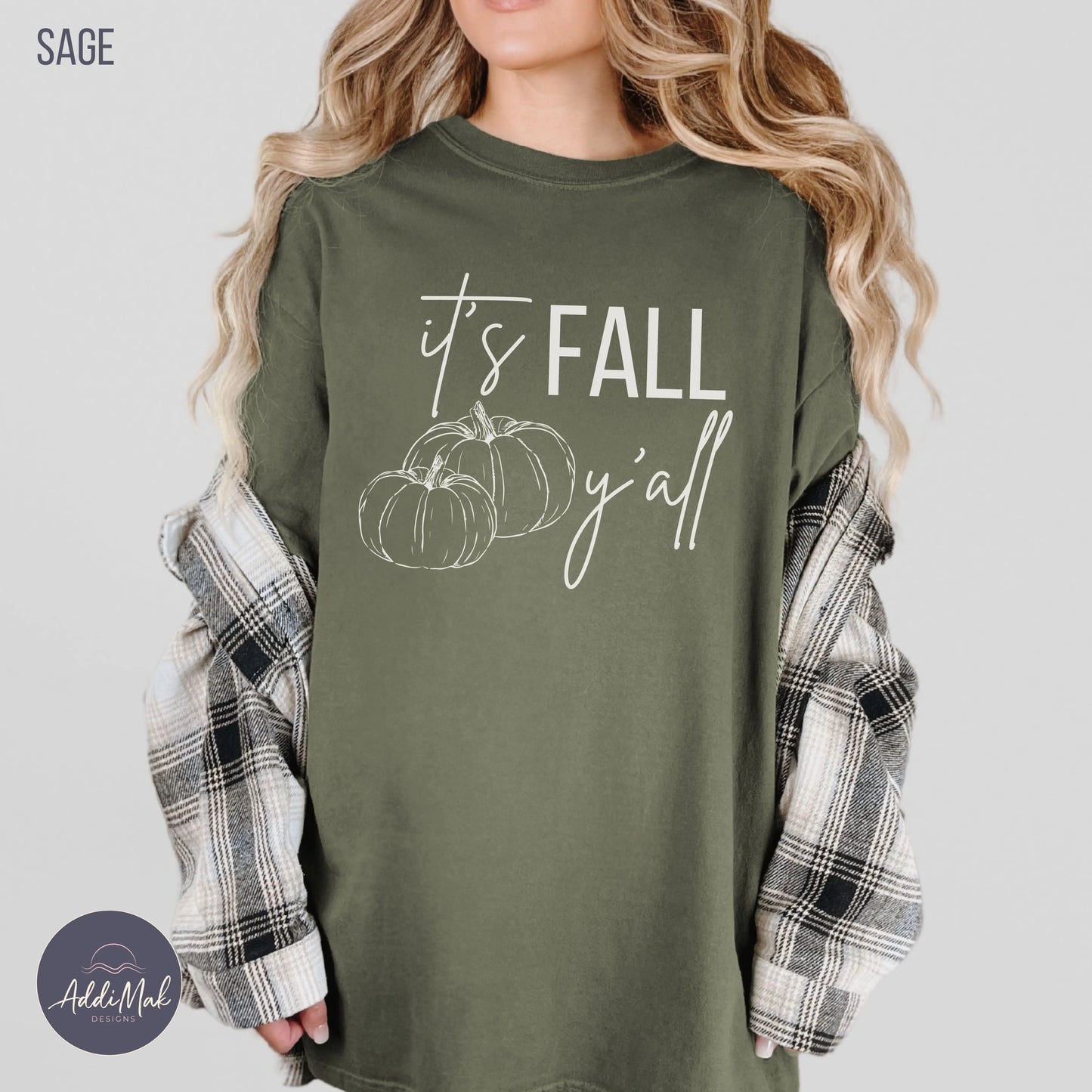 It's Fall Y'all Pumpkin T-Shirt Printify