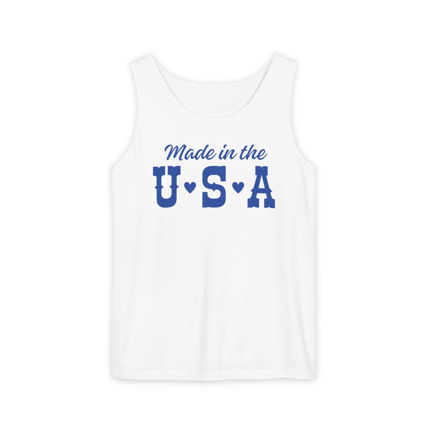 Made in the USA Unisex Tank Top - Summer Essential, Casual Wear, Gift for Patriots, Independence Day, Soft Cotton Top