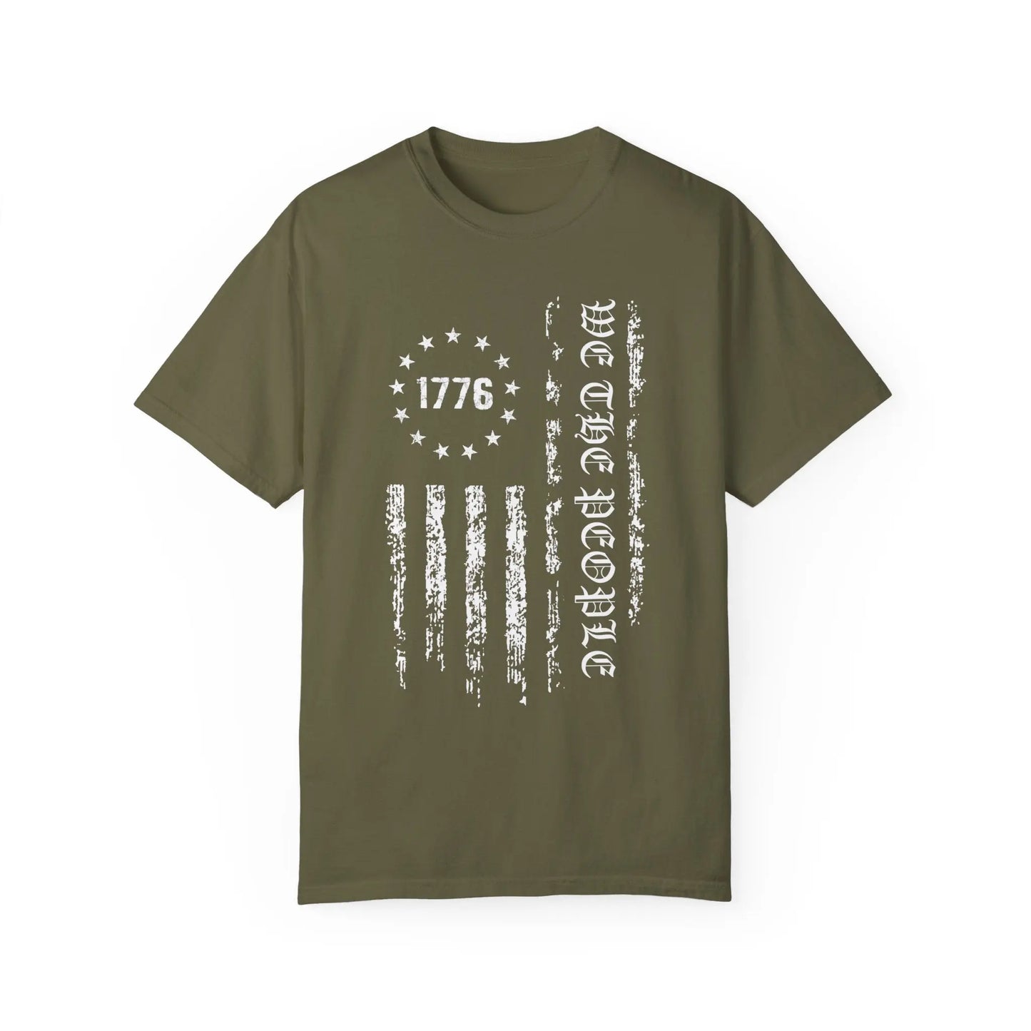 USA Distressed 1776 Flag We The People T-Shirt Printify