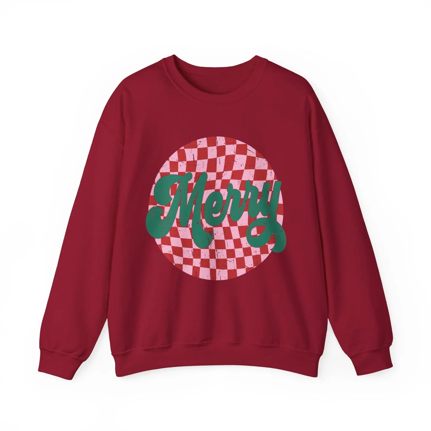 Retro Merry Christmas Crewneck Sweatshirt Printify