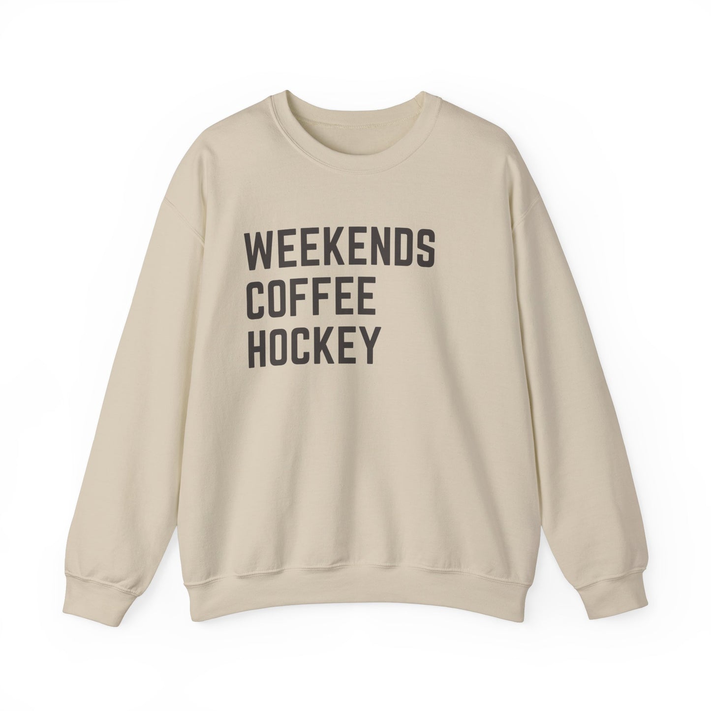 Weekends Coffee Hockey Sweatshirt