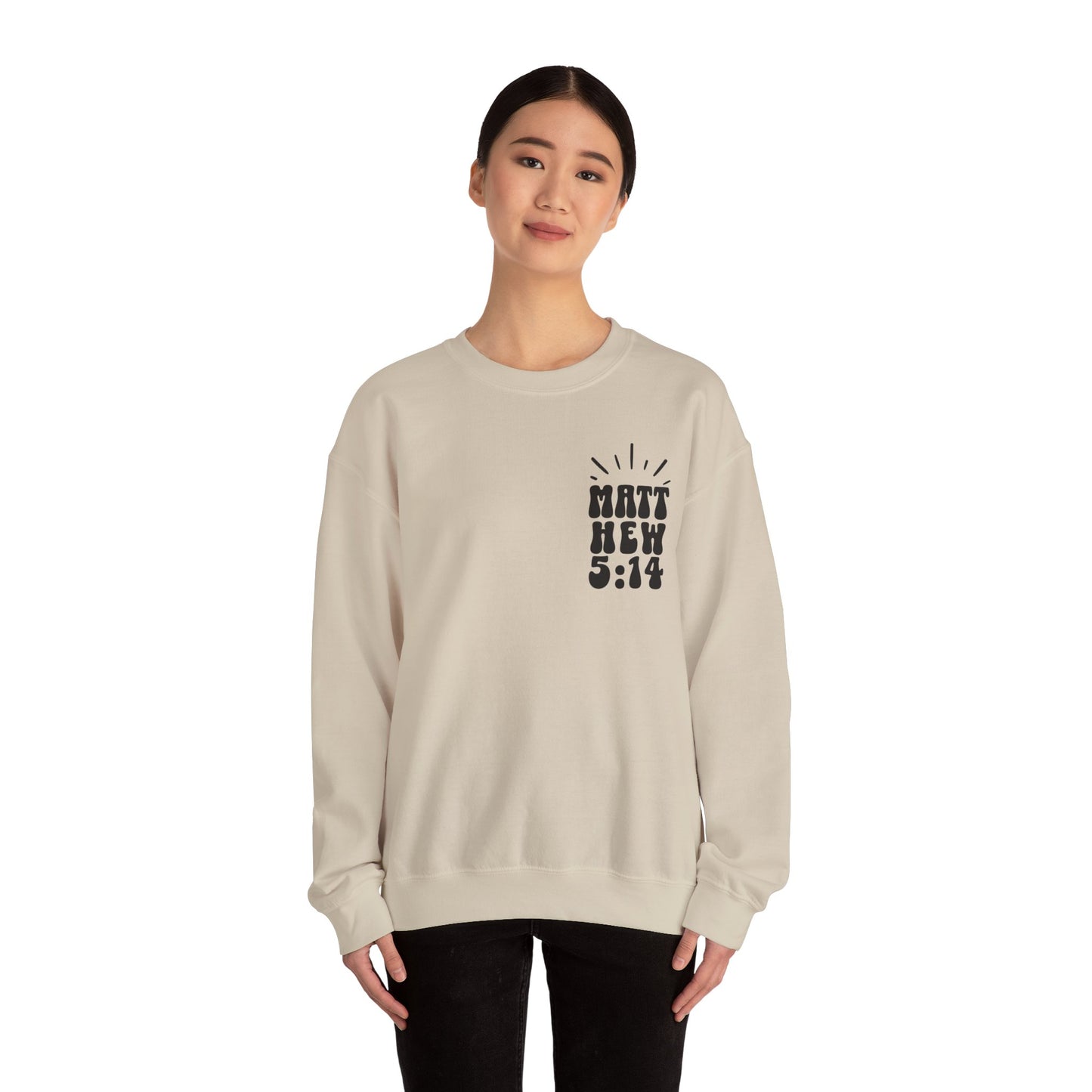 Retro Be The Light Crewneck Sweatshirt