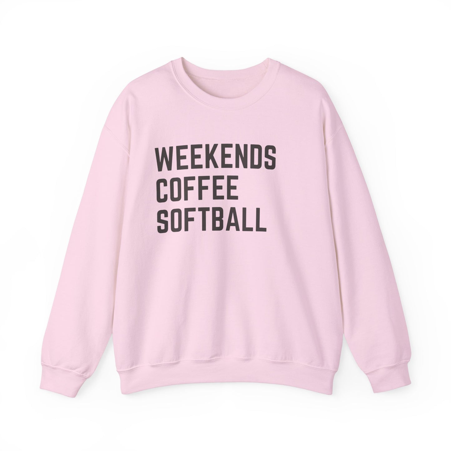 Weekends Coffee Softball Sweatshirt