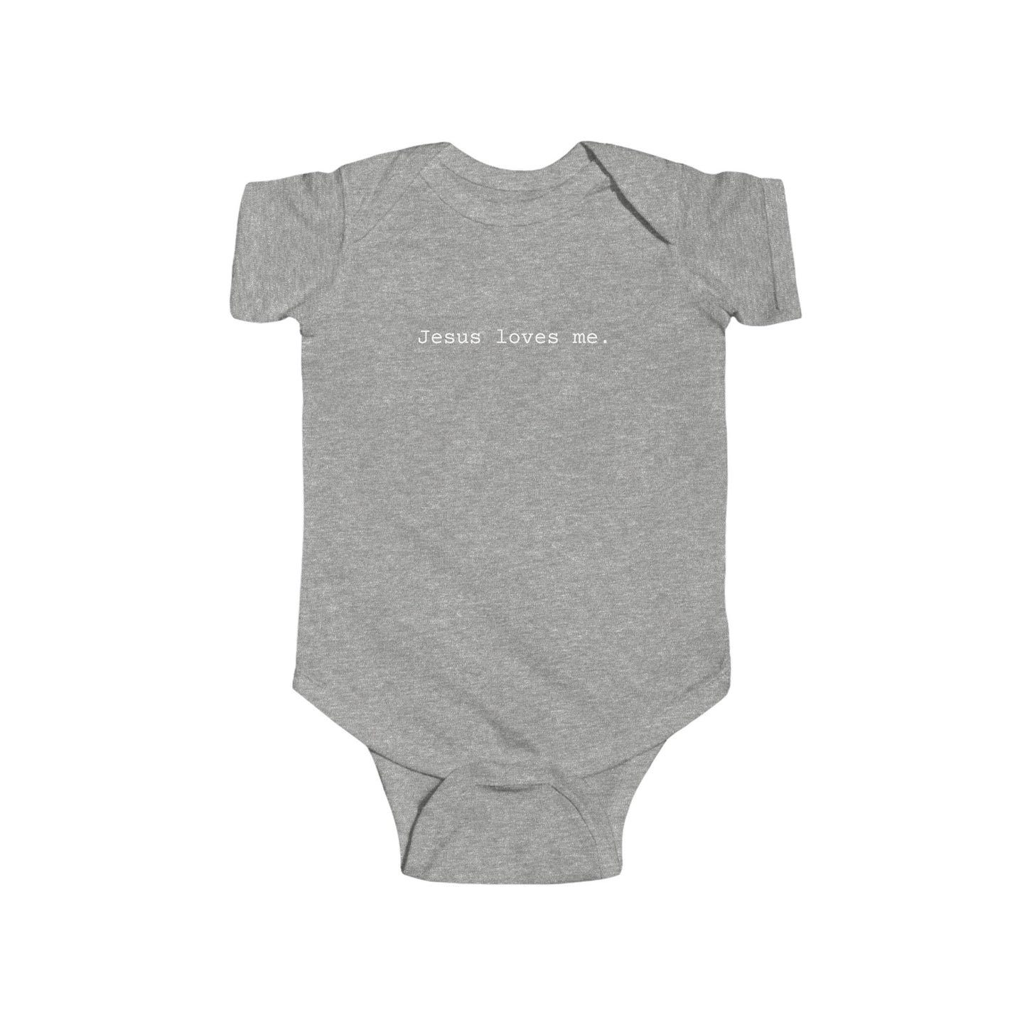 Jesus Loves Me Infant Fine Jersey Bodysuit