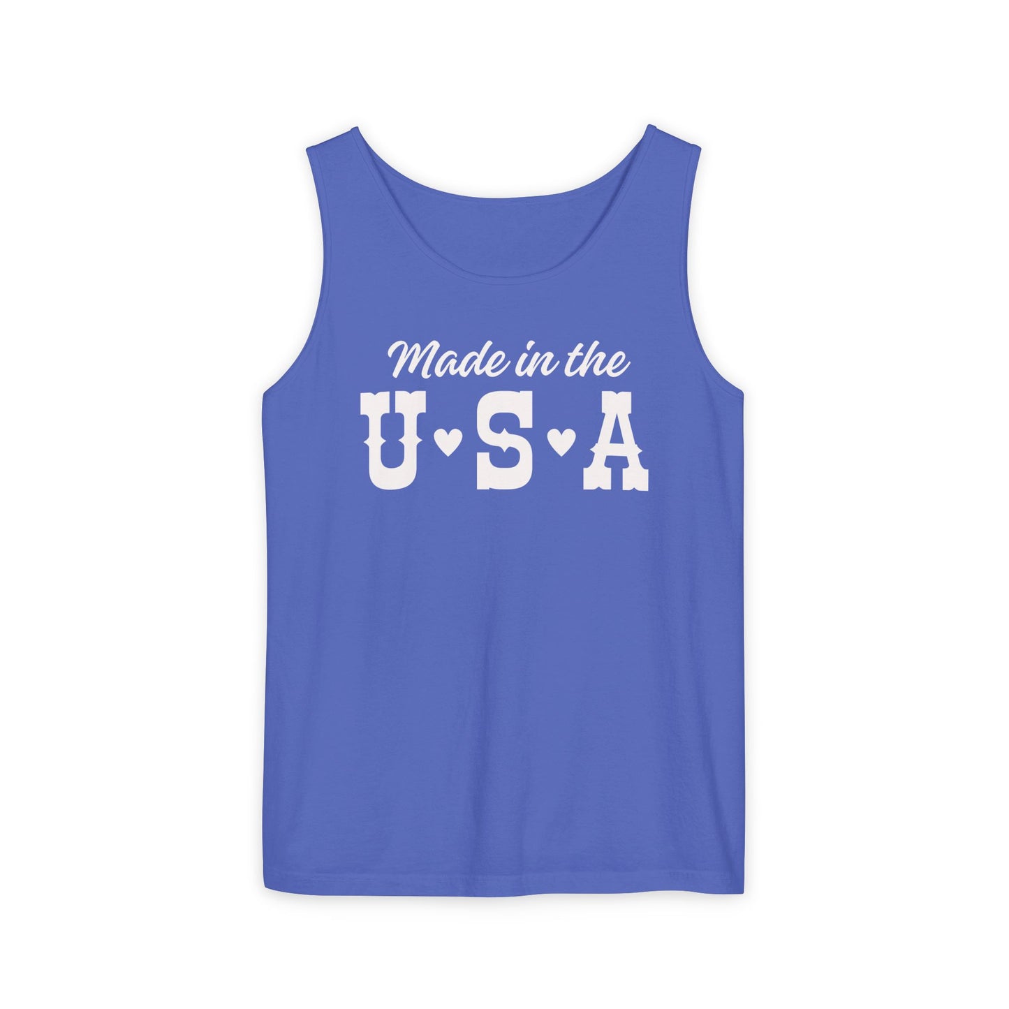 Made in the USA Unisex Tank Top - Summer Essential, Casual Wear, Gift for Patriots, Independence Day, Soft Cotton Top