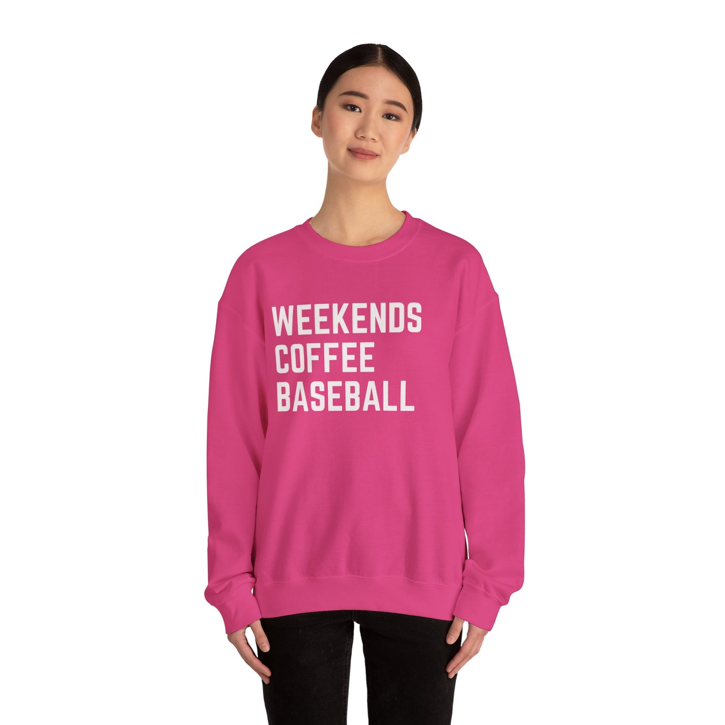 Weekends Coffee Baseball Sweatshirt