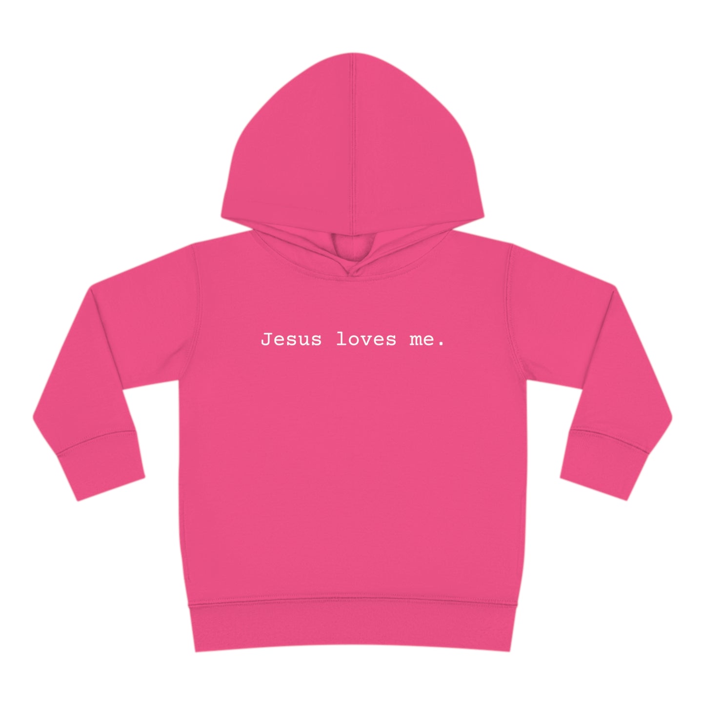 Jesus Loves Me Toddler Pullover Fleece Hoodie