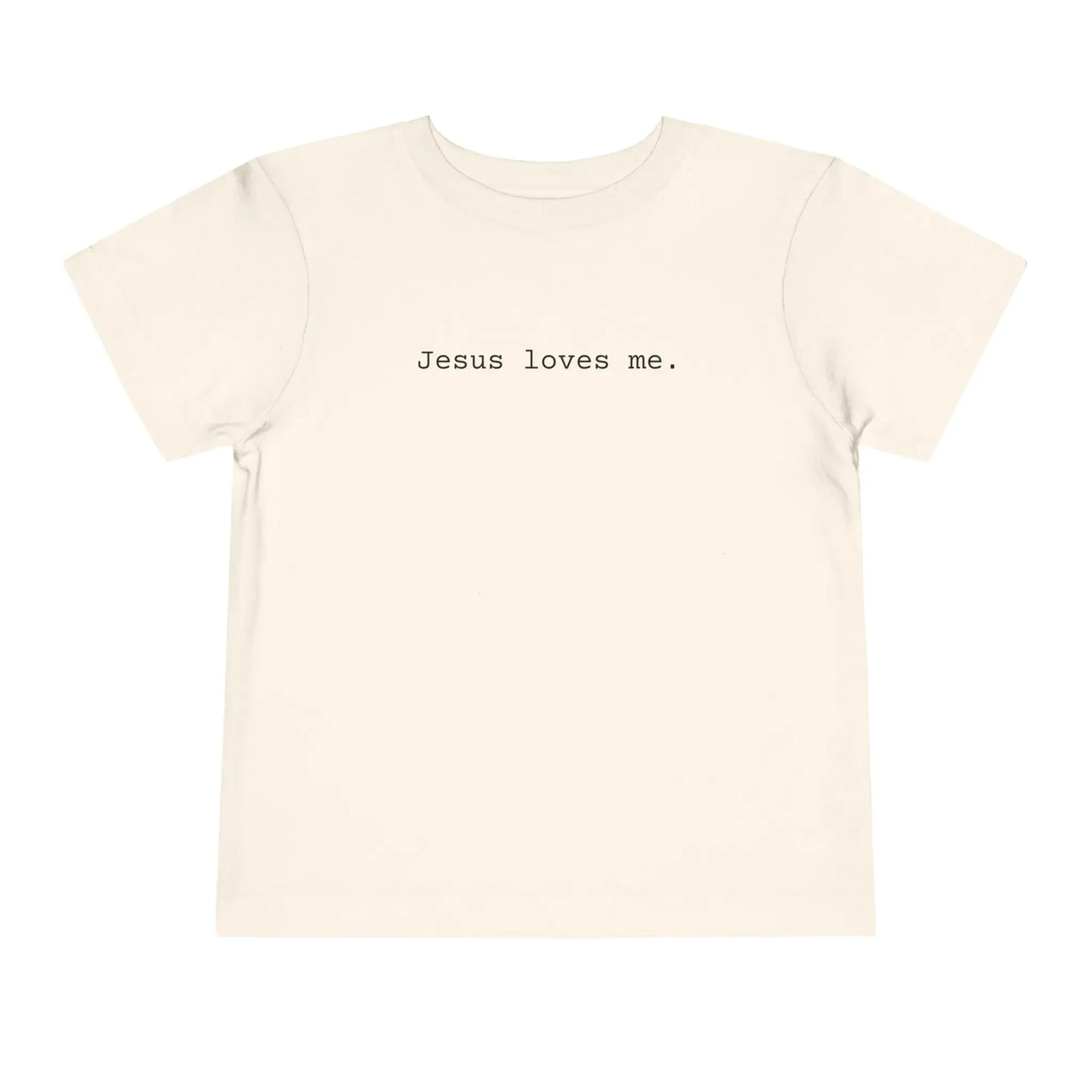 Jesus Loves Me Toddler T-Shirt Printify