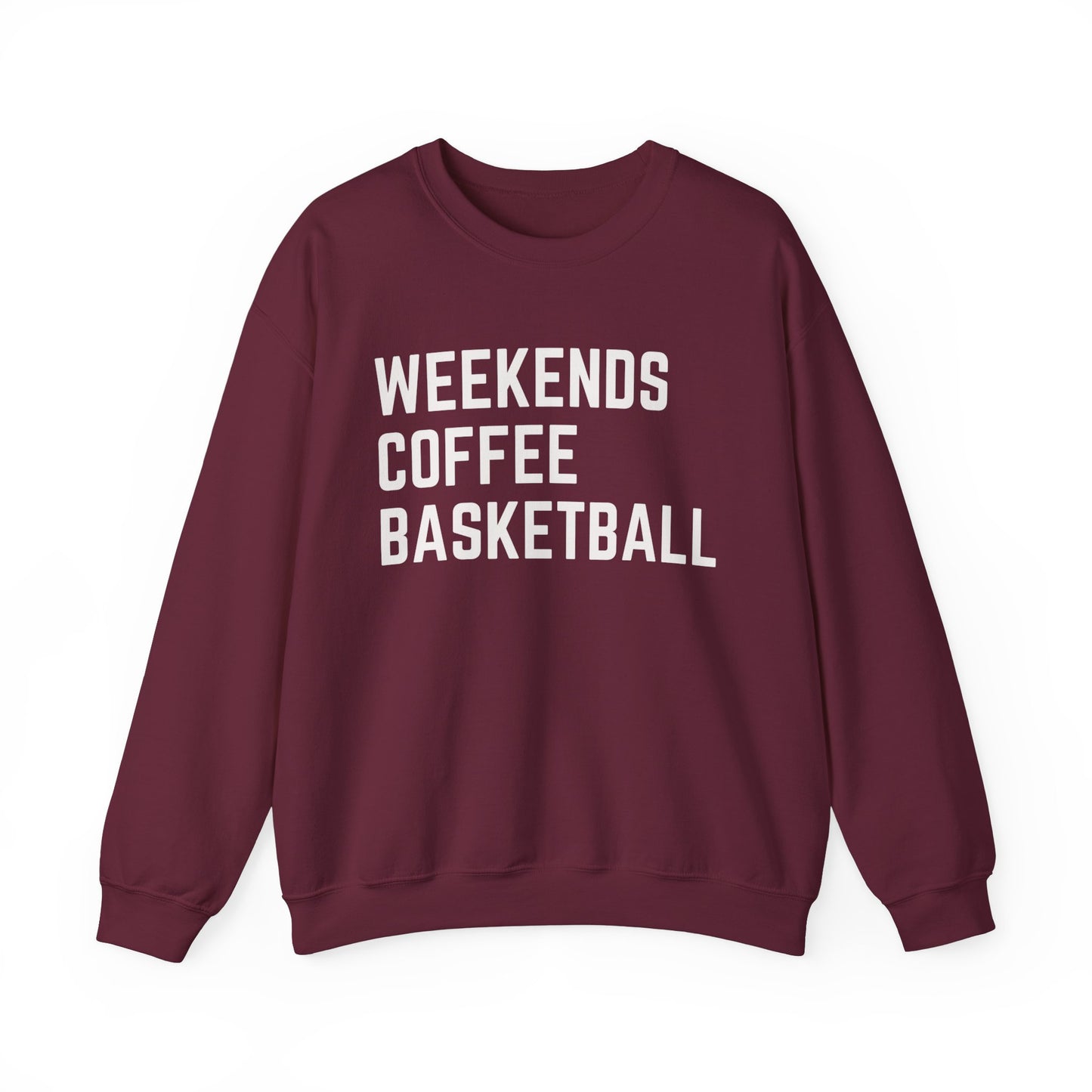 Weekends Coffee Basketball Sweatshirt
