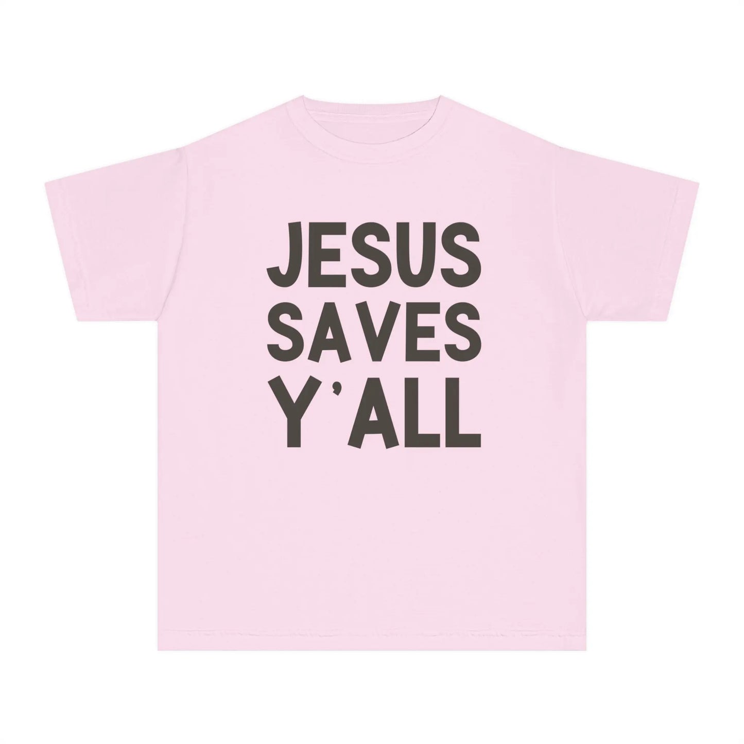 Jesus Saves Y'all - Youth T-Shirt Printify