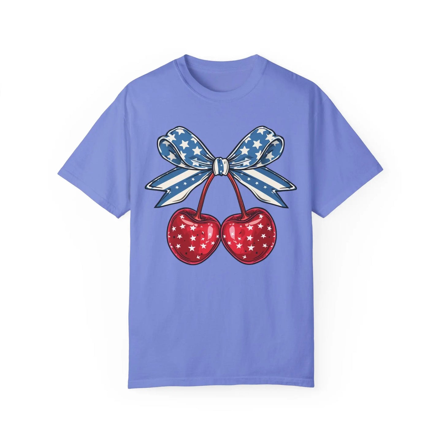 USA Coquette Cherries T-shirt Printify