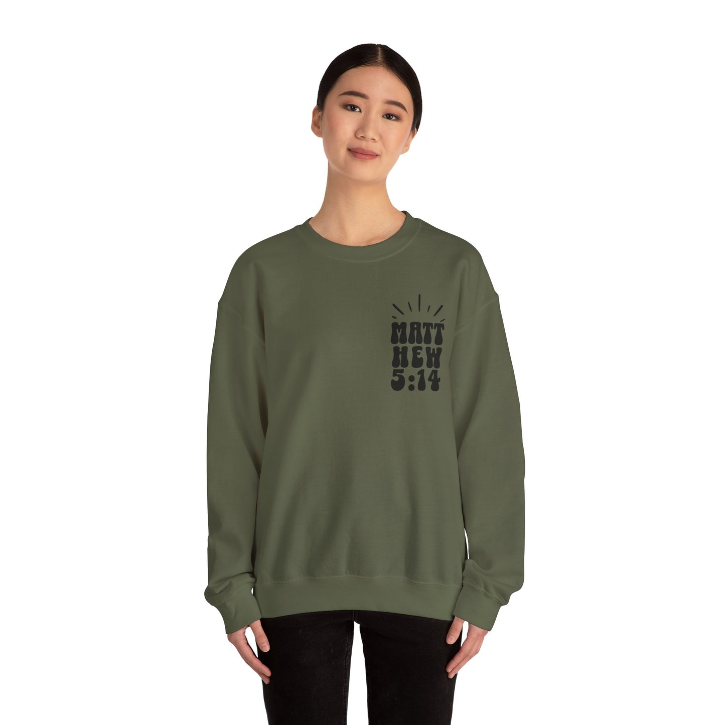Retro Be The Light Crewneck Sweatshirt