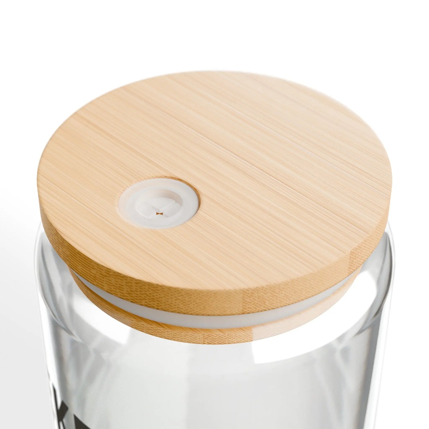 Weekends Coffee Volleyball Iced Coffee Glass Can Tumbler with Bamboo Lid and Straw Printify