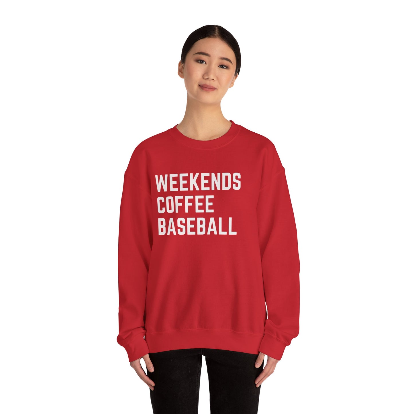 Weekends Coffee Baseball Sweatshirt