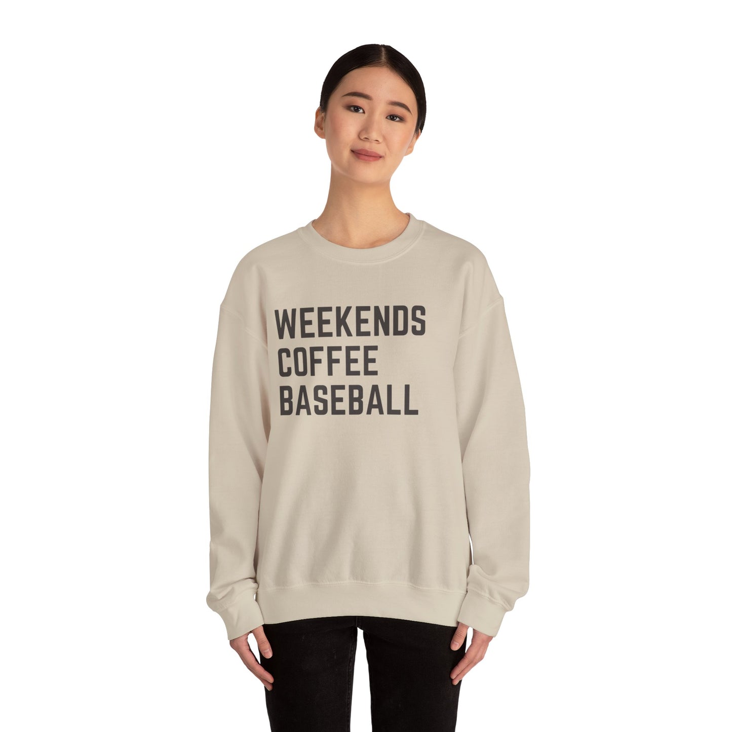Weekends Coffee Baseball Sweatshirt