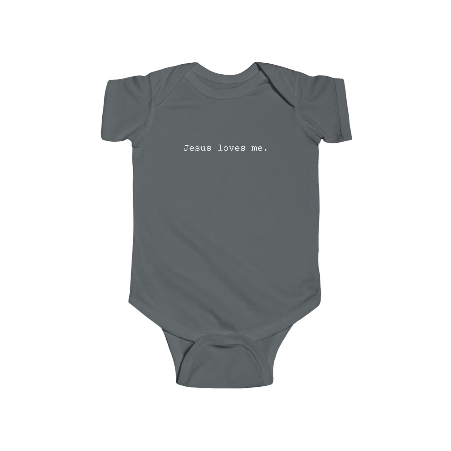 Jesus Loves Me Infant Fine Jersey Bodysuit