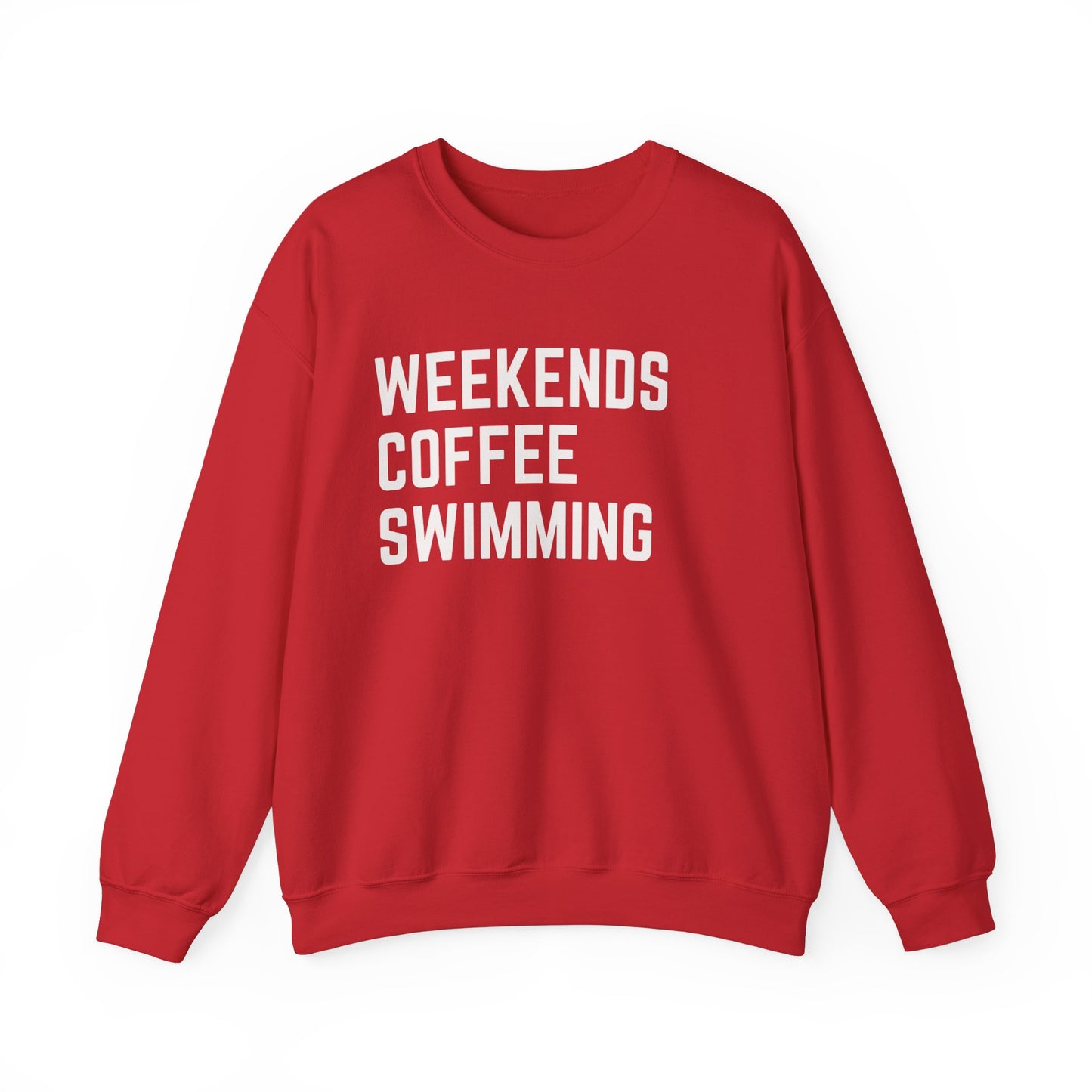 Weekends Coffee Swimming Sweatshirt