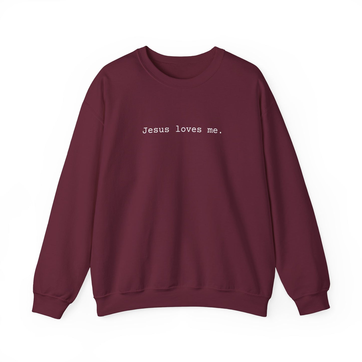 Jesus Loves Me Adult Crewneck Sweatshirt