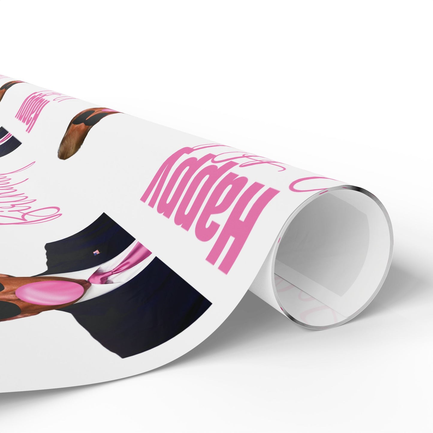 Wrapping Paper Roll - Trump Bubble Gum Happy Birthday