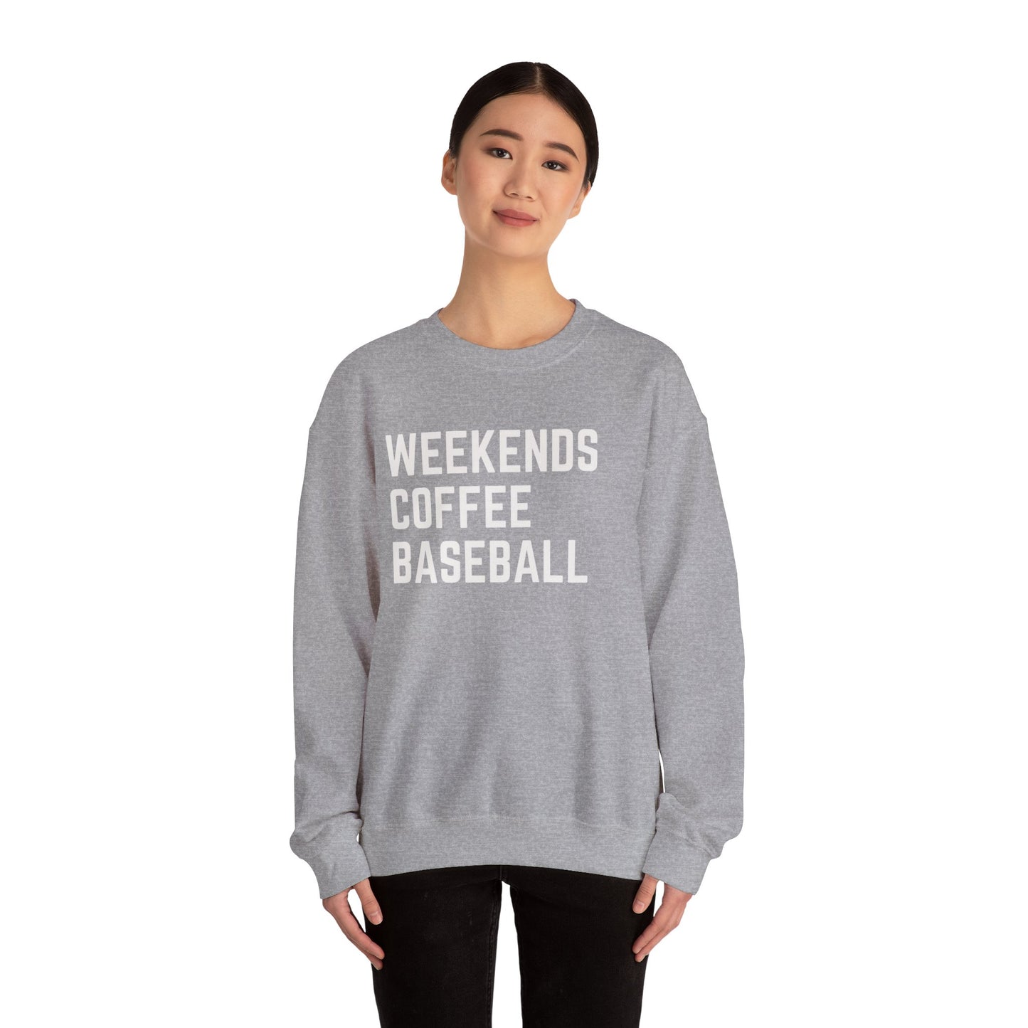 Weekends Coffee Baseball Sweatshirt