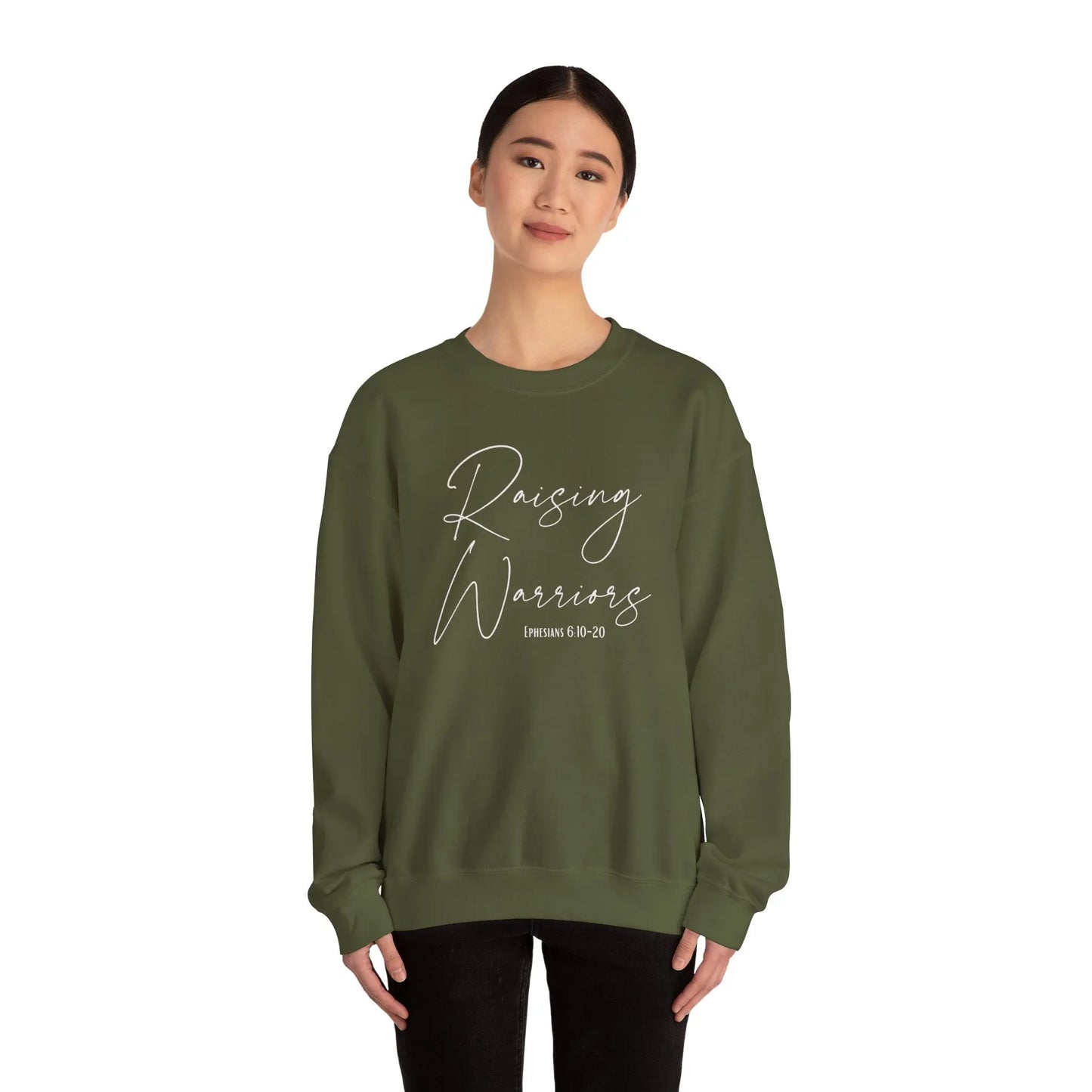 Raising Warriors Ephesians 6:10-20 Sweatshirt Printify