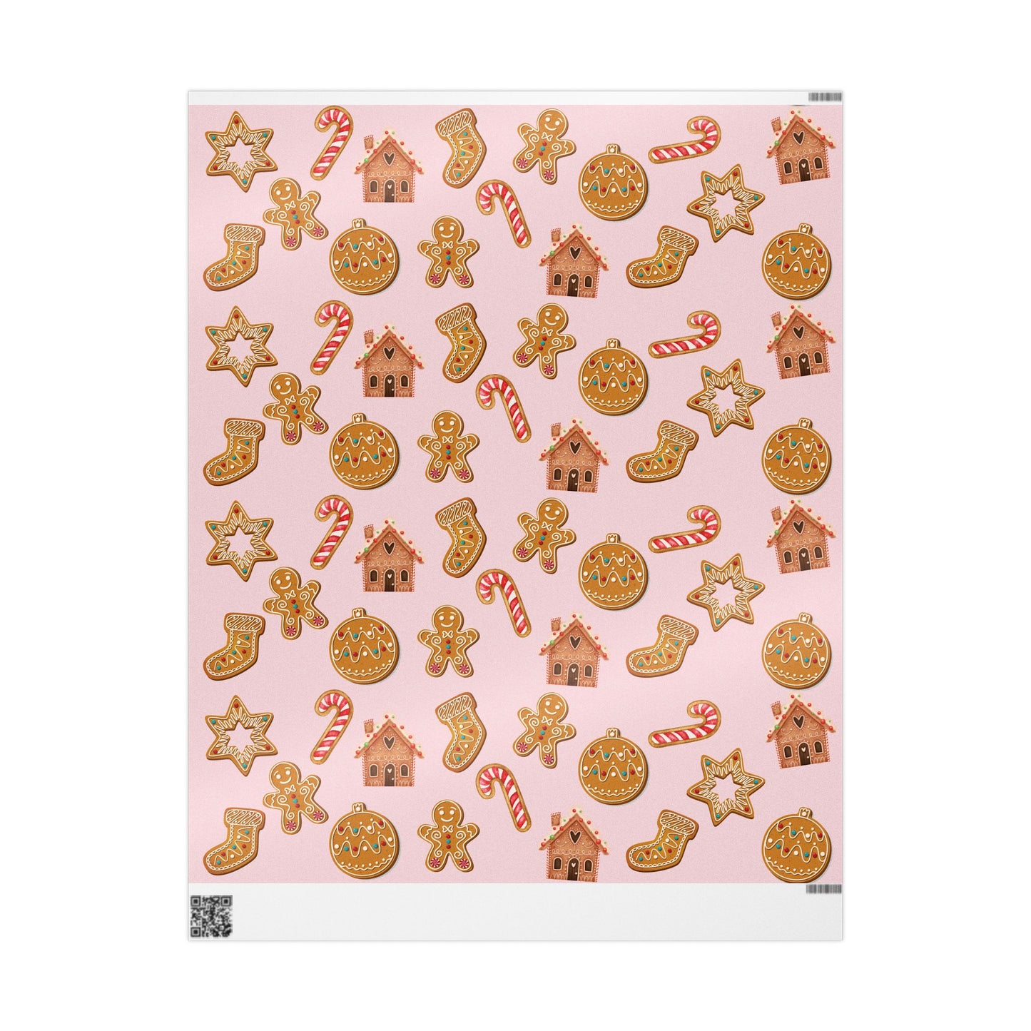 Wrapping Paper Roll - Christmas Gingerbread Cookie
