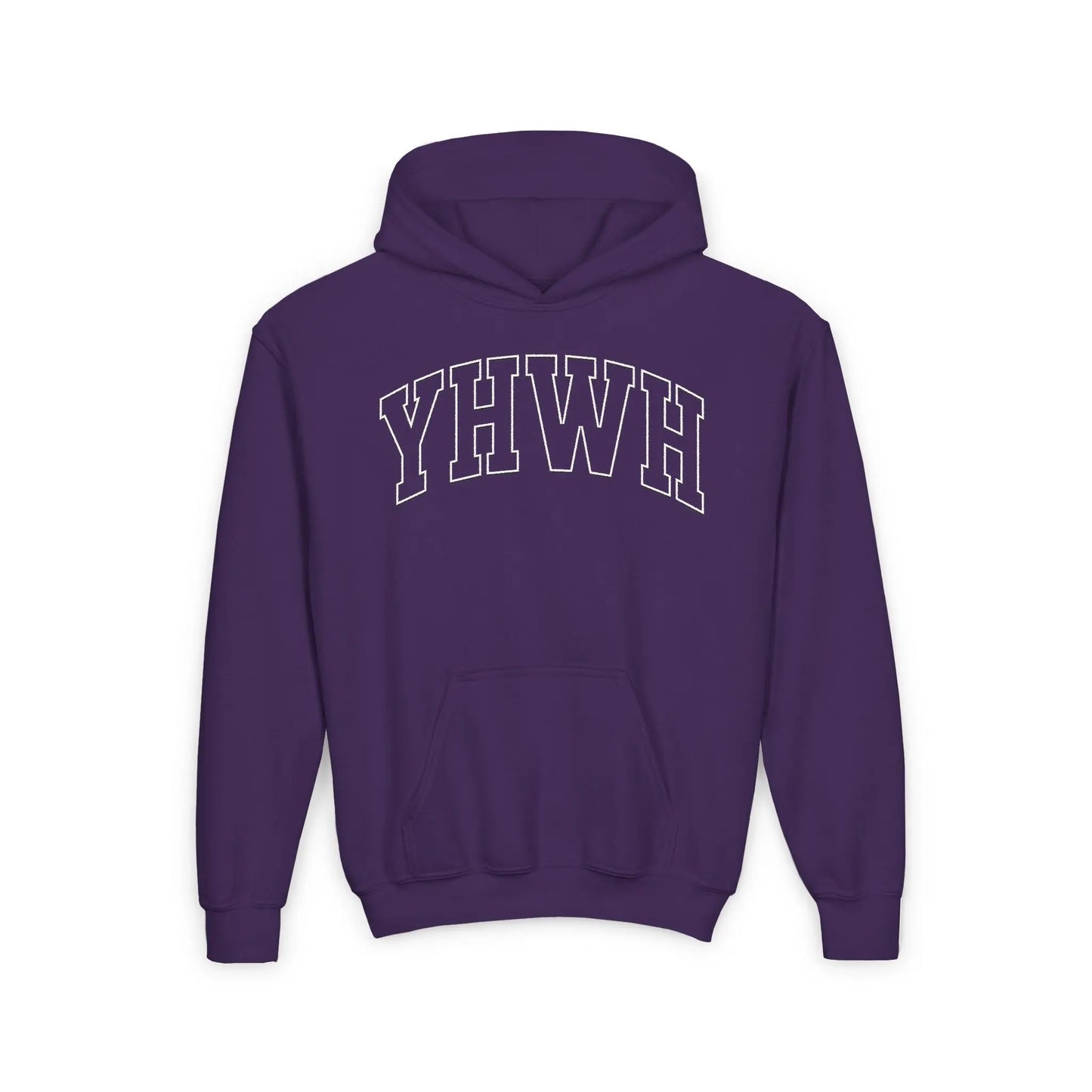 Youth YHWH Hooded Sweatshirt Printify