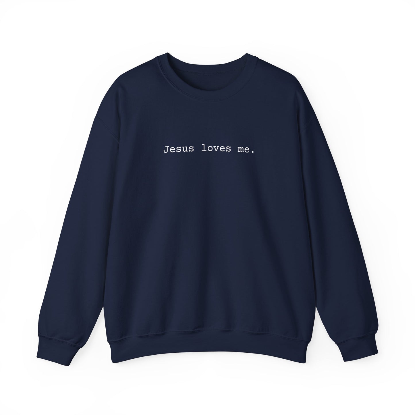 Jesus Loves Me Adult Crewneck Sweatshirt