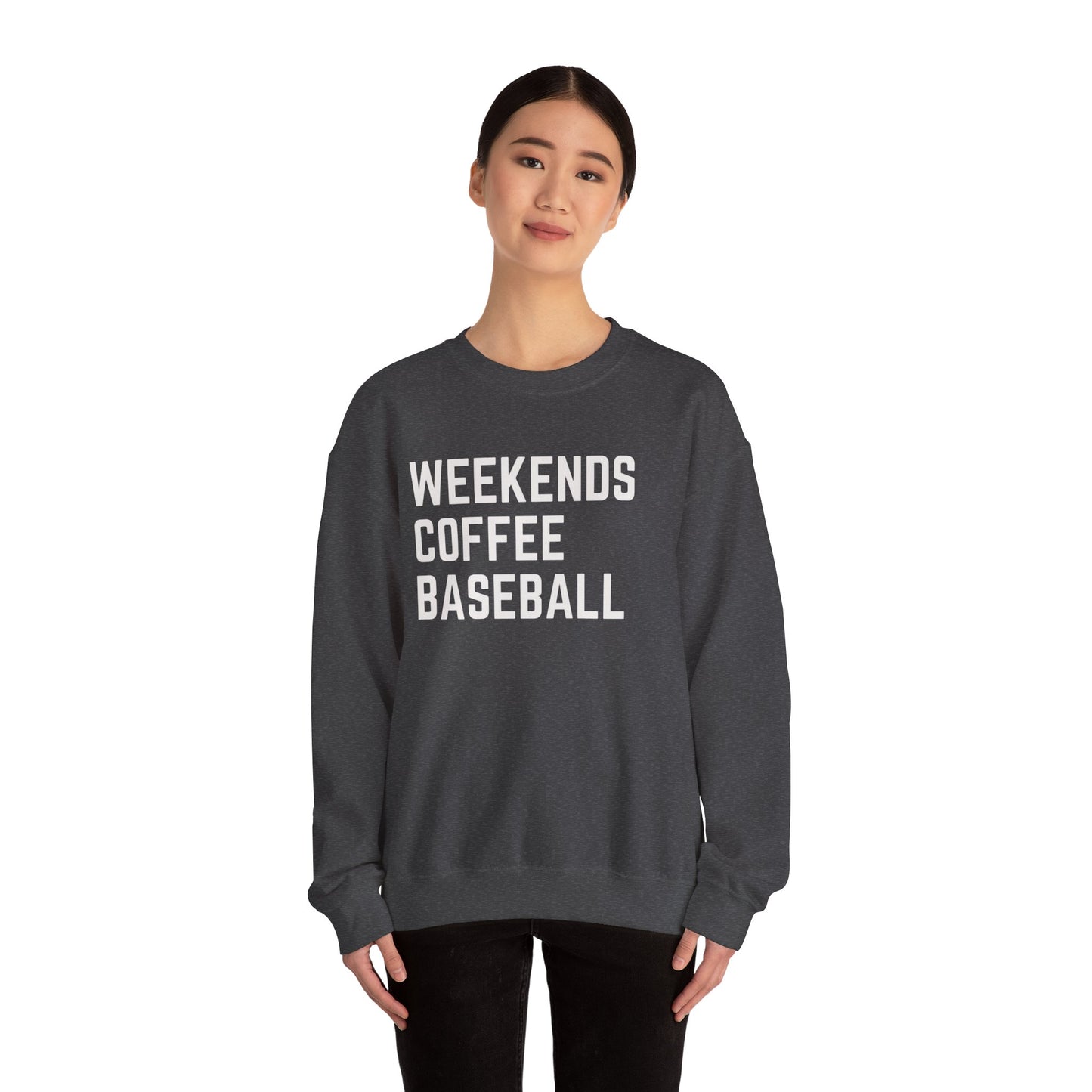 Weekends Coffee Baseball Sweatshirt