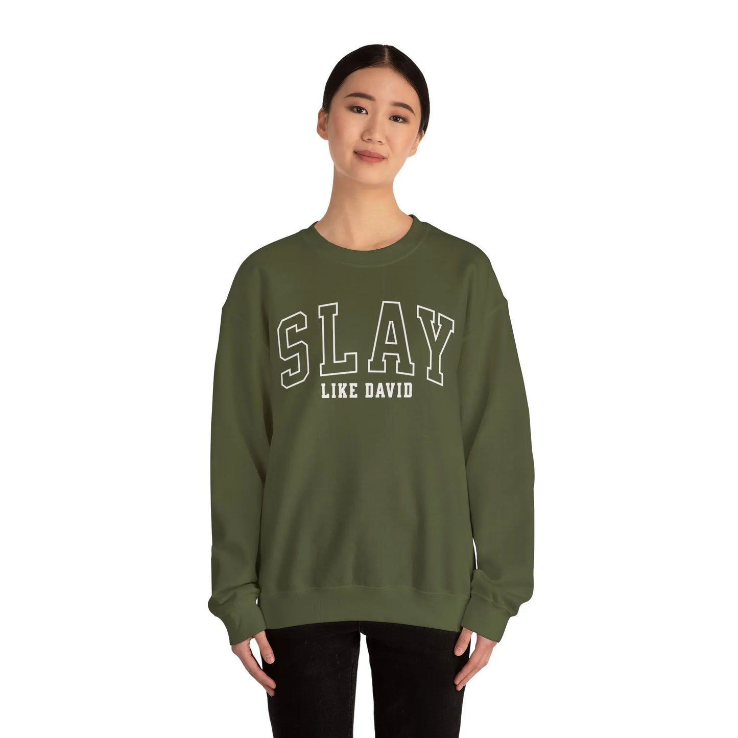 SLAY Like David crewneck Sweatshirt Printify