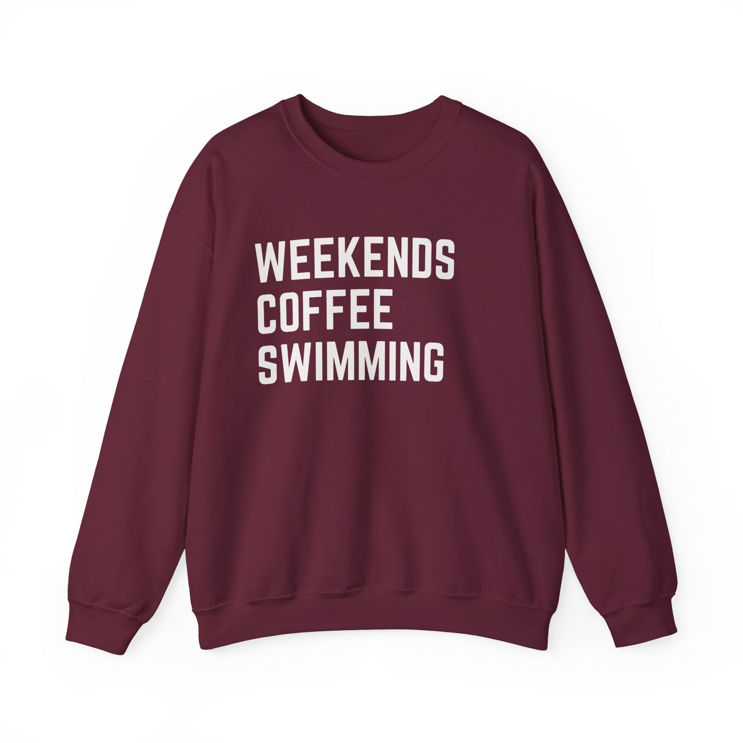 Weekends Coffee Swimming Sweatshirt