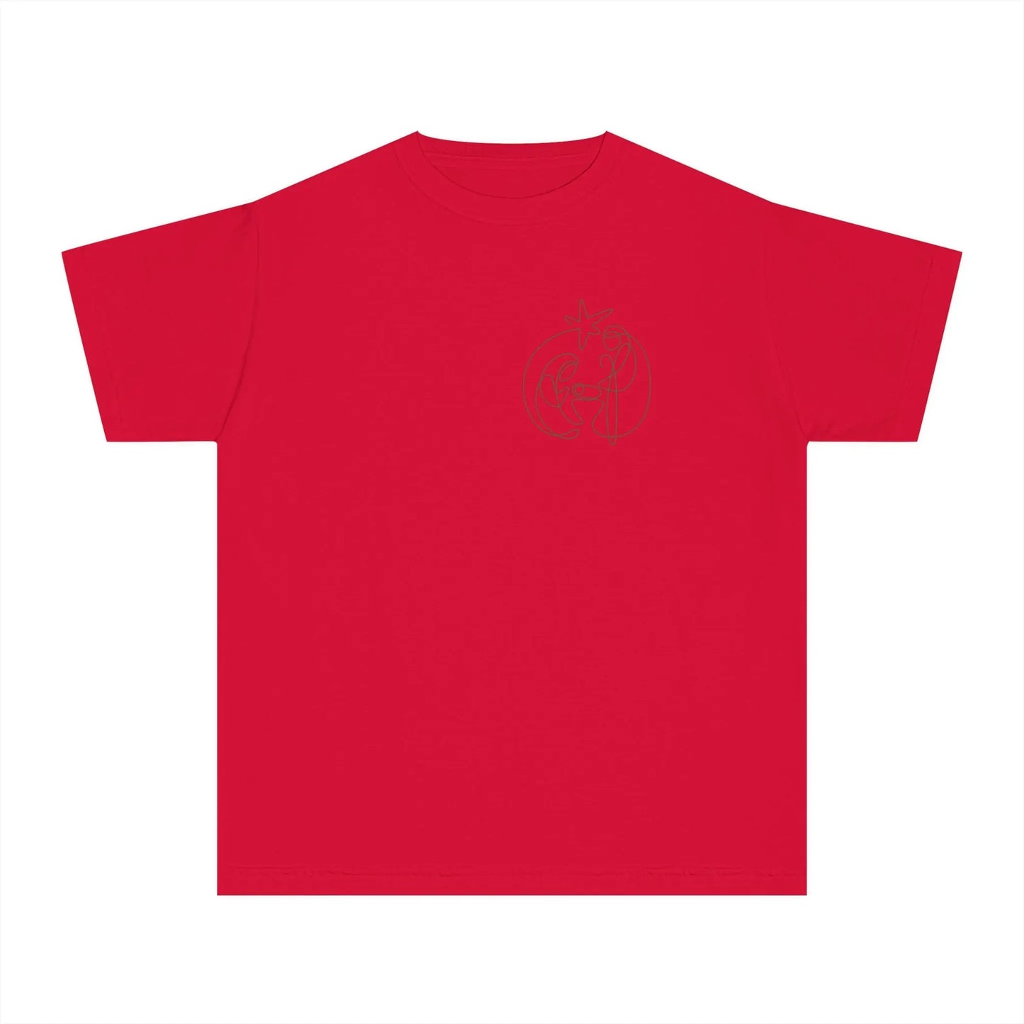 Youth A Thrill of Hope - Nativity Scene Tee Printify
