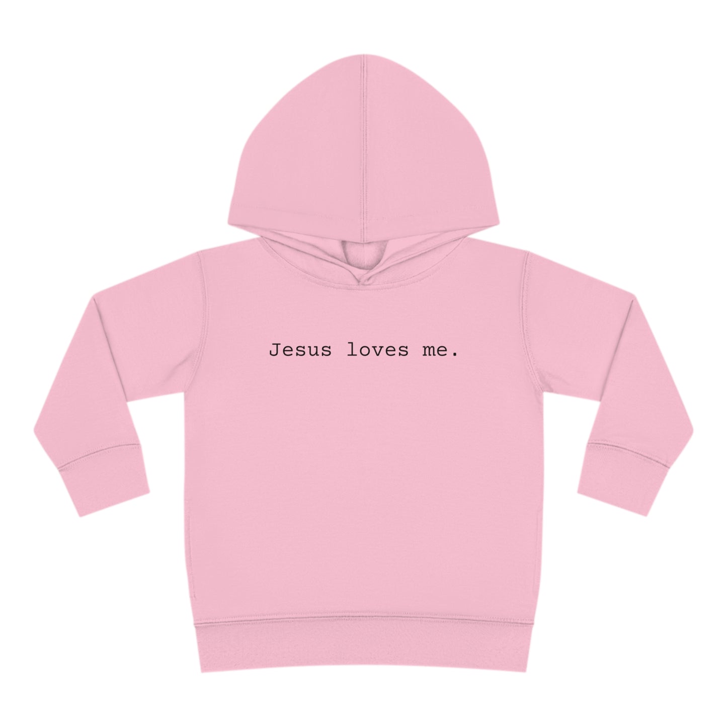 Jesus Loves Me Toddler Pullover Fleece Hoodie