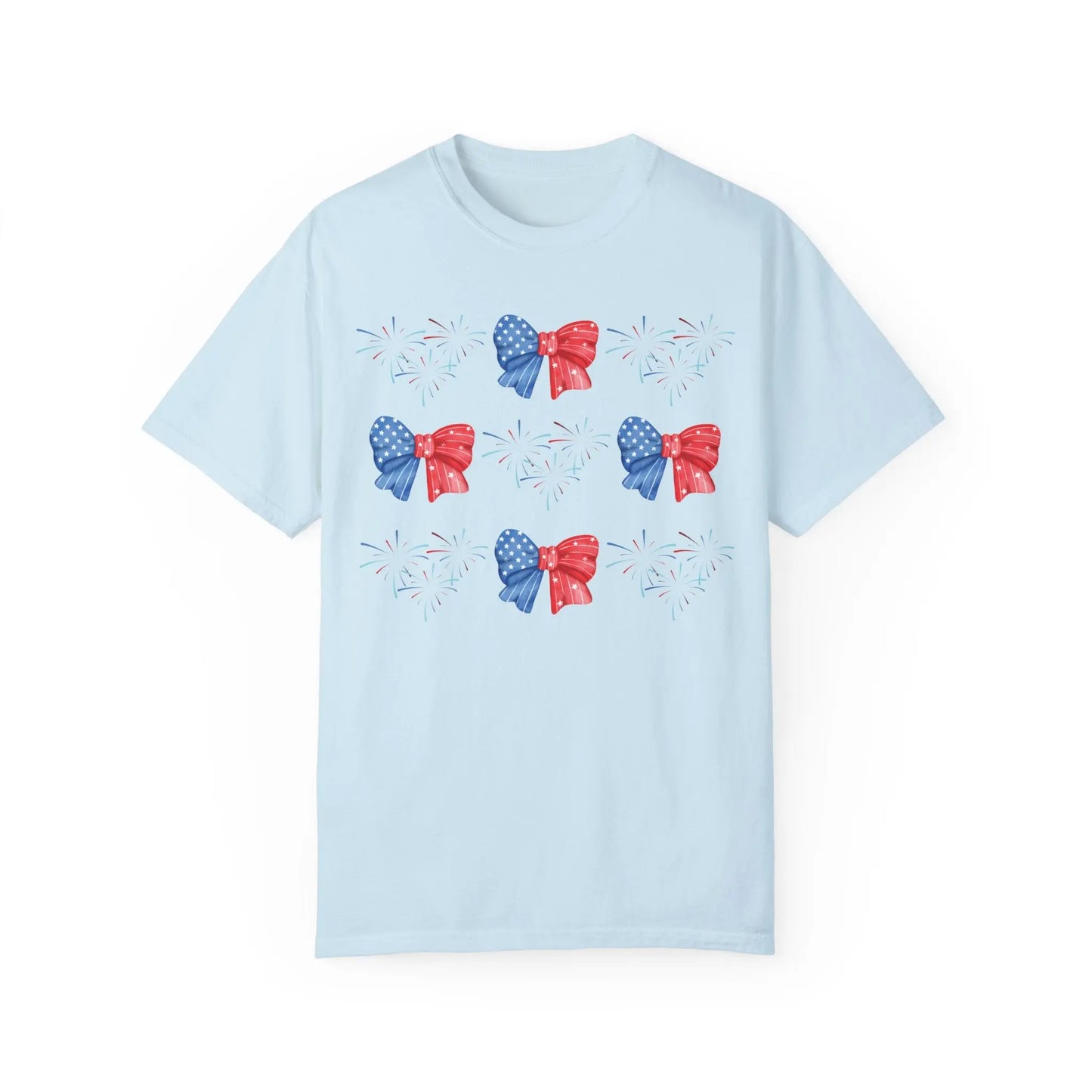 Fireworks and Bows USA Coquette T-shirt Printify