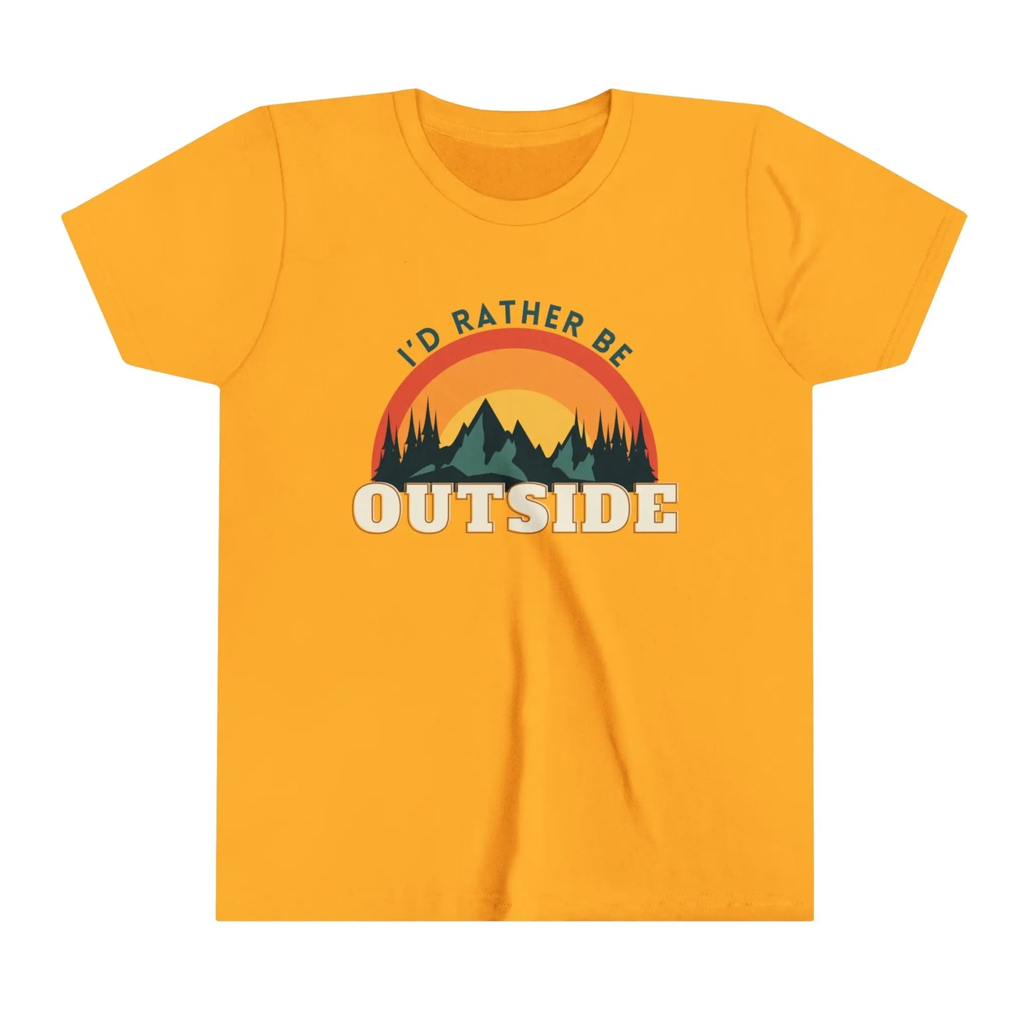 I'd Rather Be Outside Youth Shirt Printify
