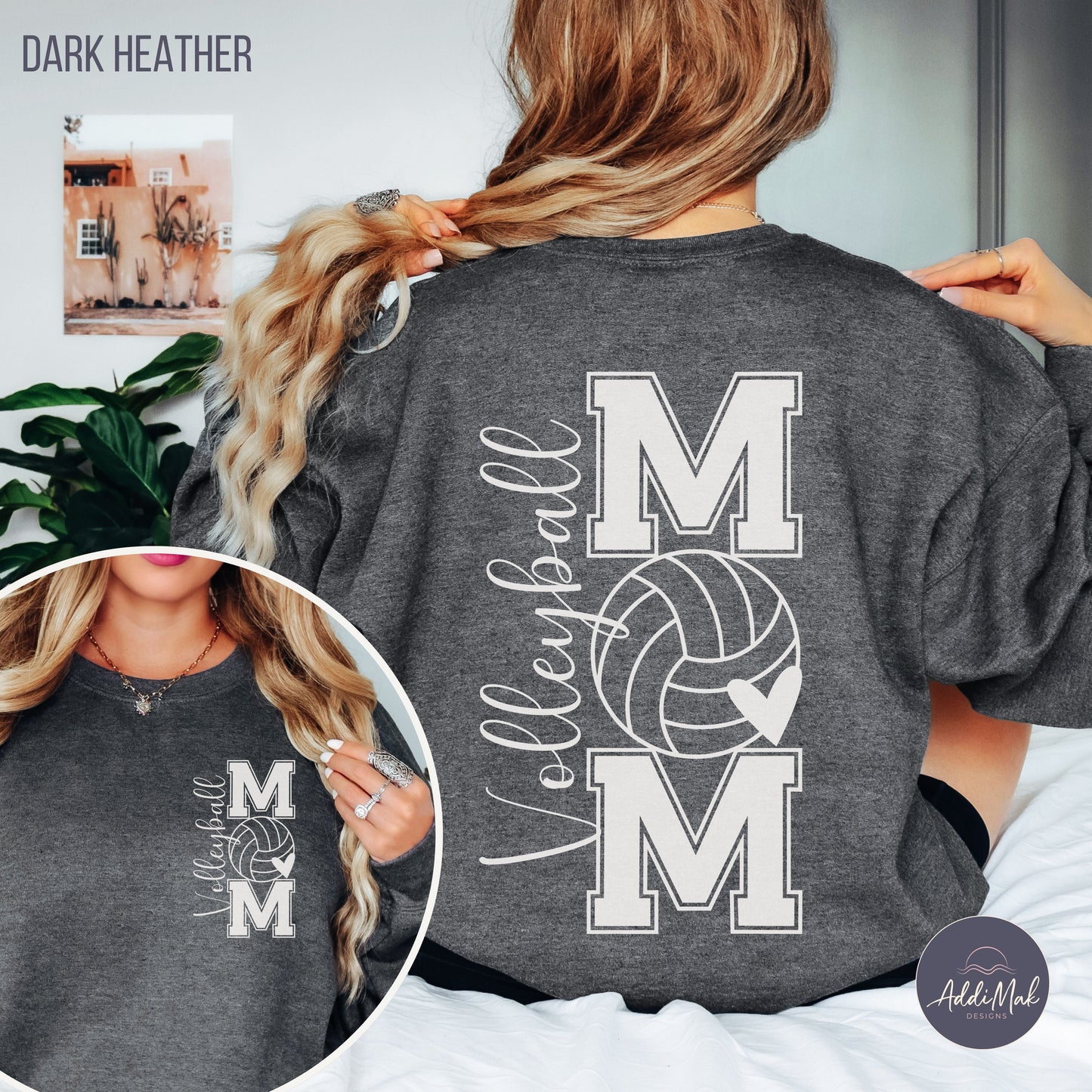 Volleyball Mom Sweatshirt Printify
