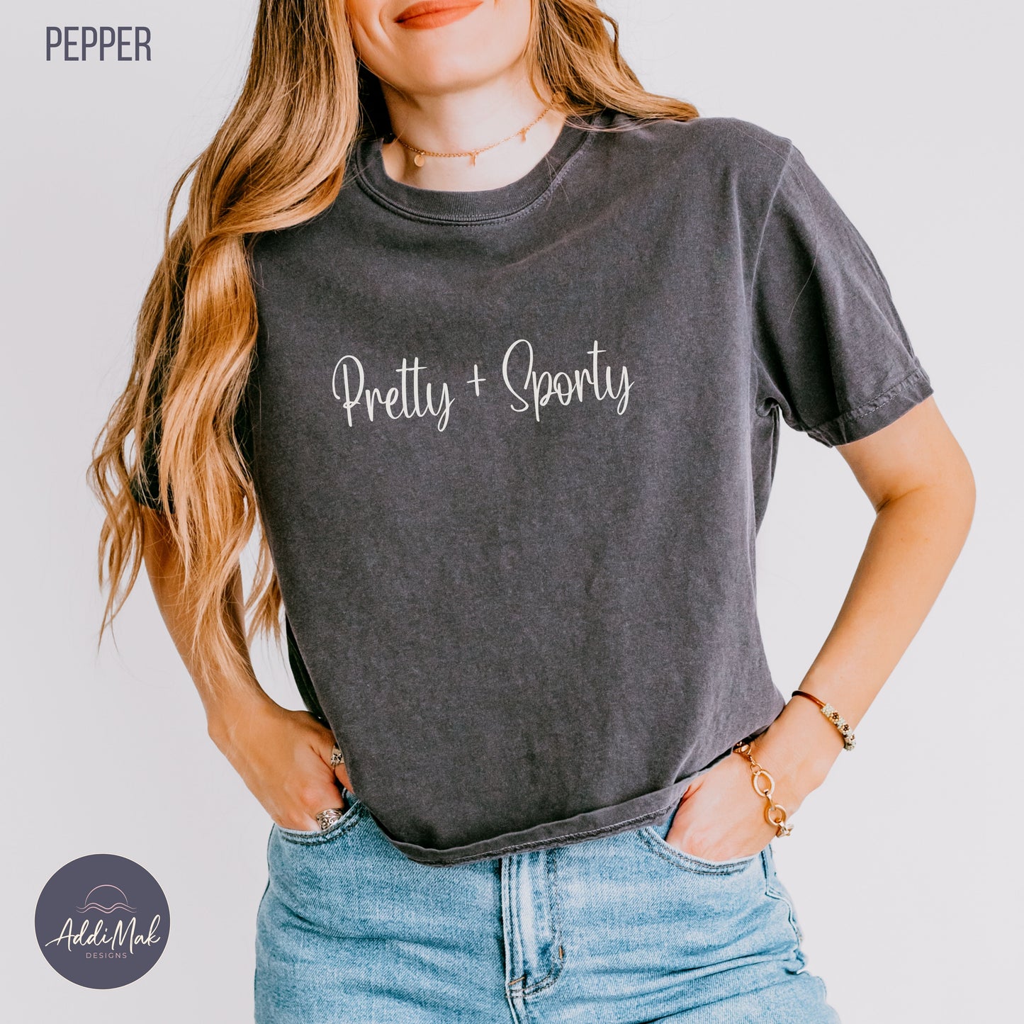 Pretty and Sporty Women's Boxy Cropped Tee Printify
