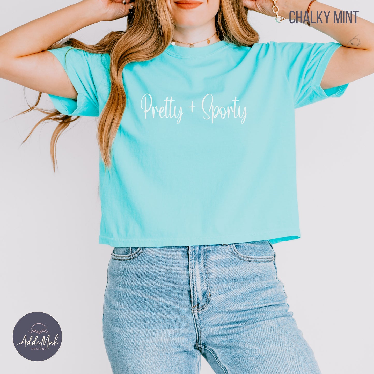 Pretty and Sporty Women's Boxy Cropped Tee