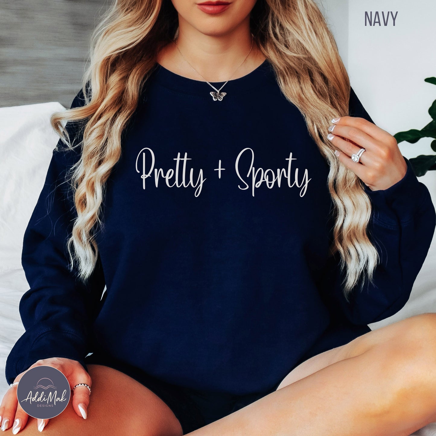 Pretty and Sporty Crewneck Sweatshirt