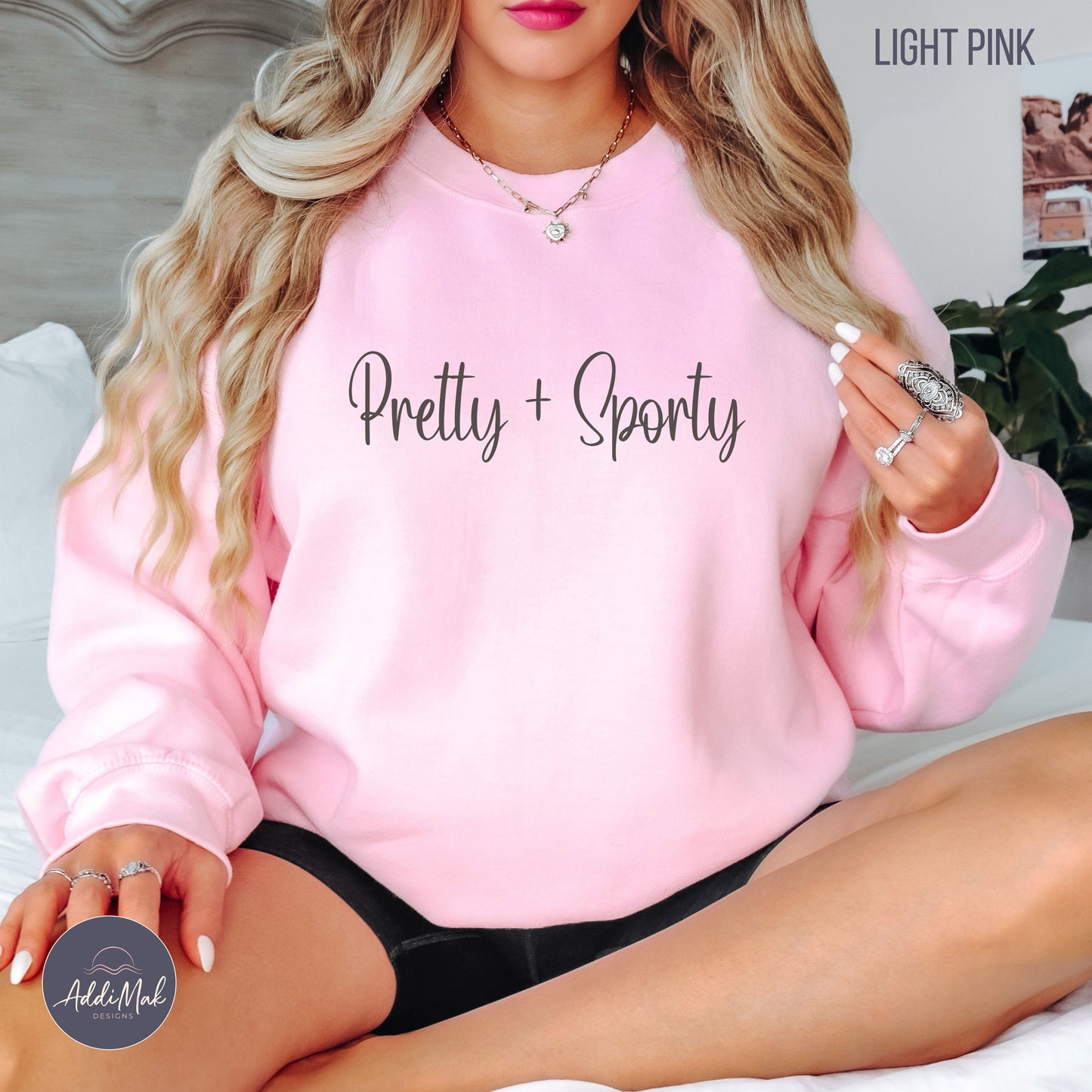 Pretty and Sporty Crewneck Sweatshirt
