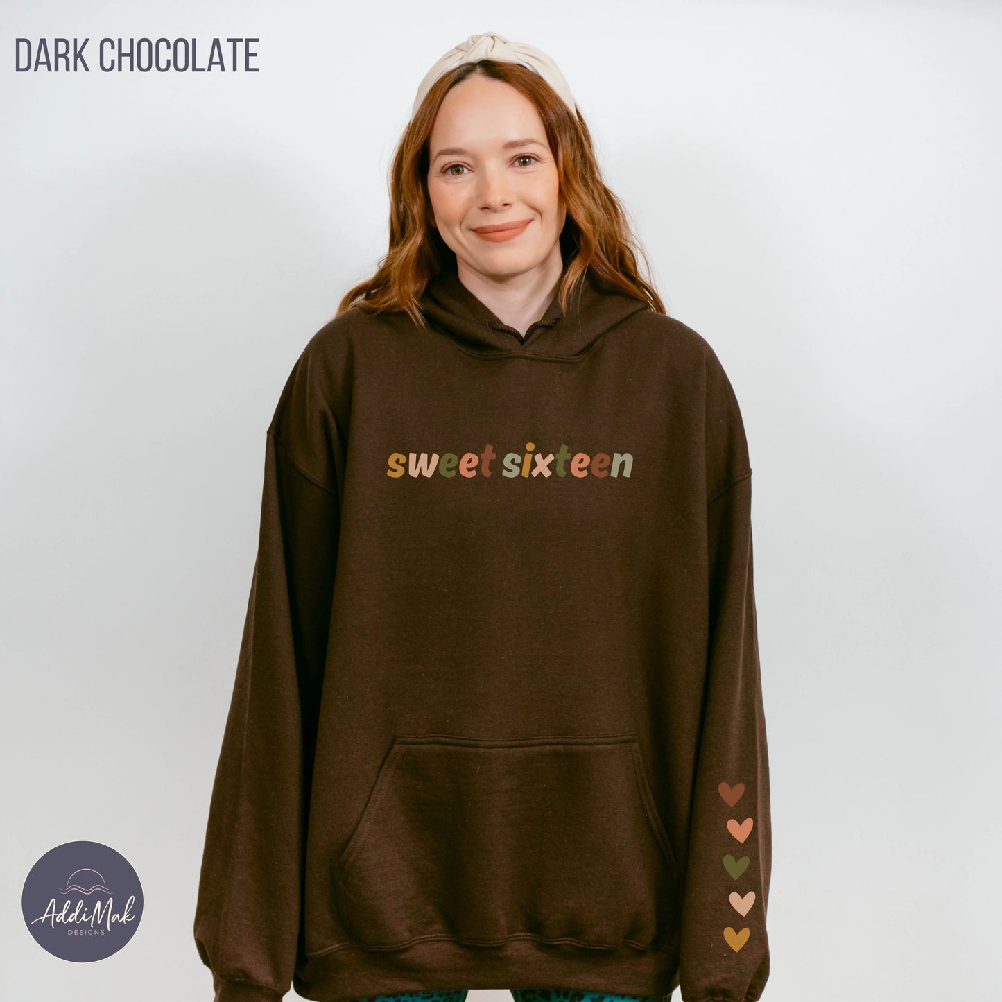 Boho Sweet Sixteen Milestone Birthday Hoodie Printify