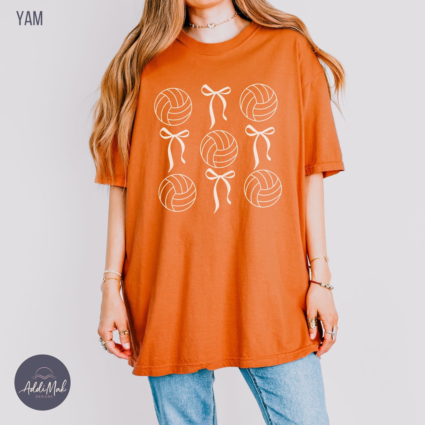 Bows and Volleyballs Coquette T-Shirt