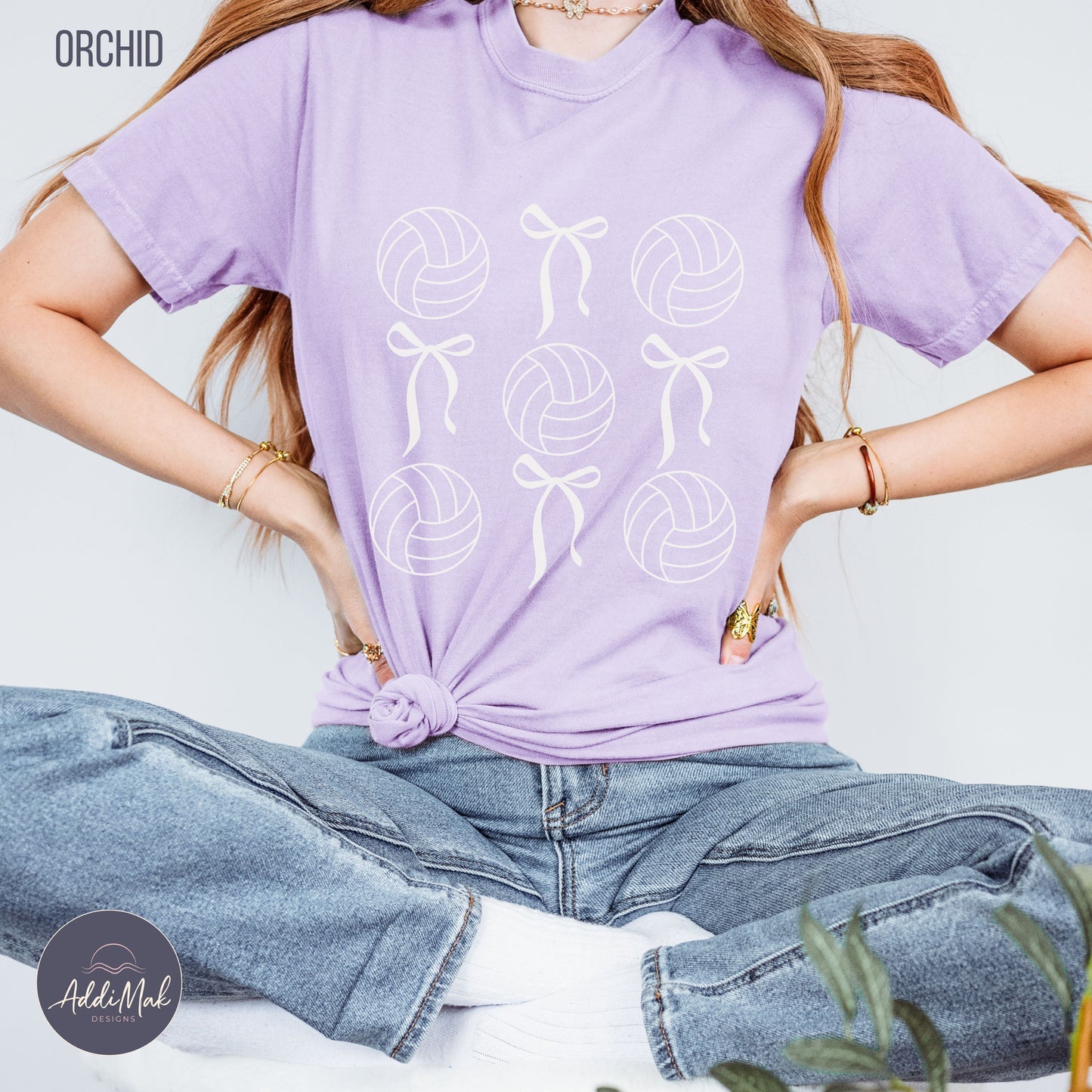 Bows and Volleyballs Coquette T-Shirt