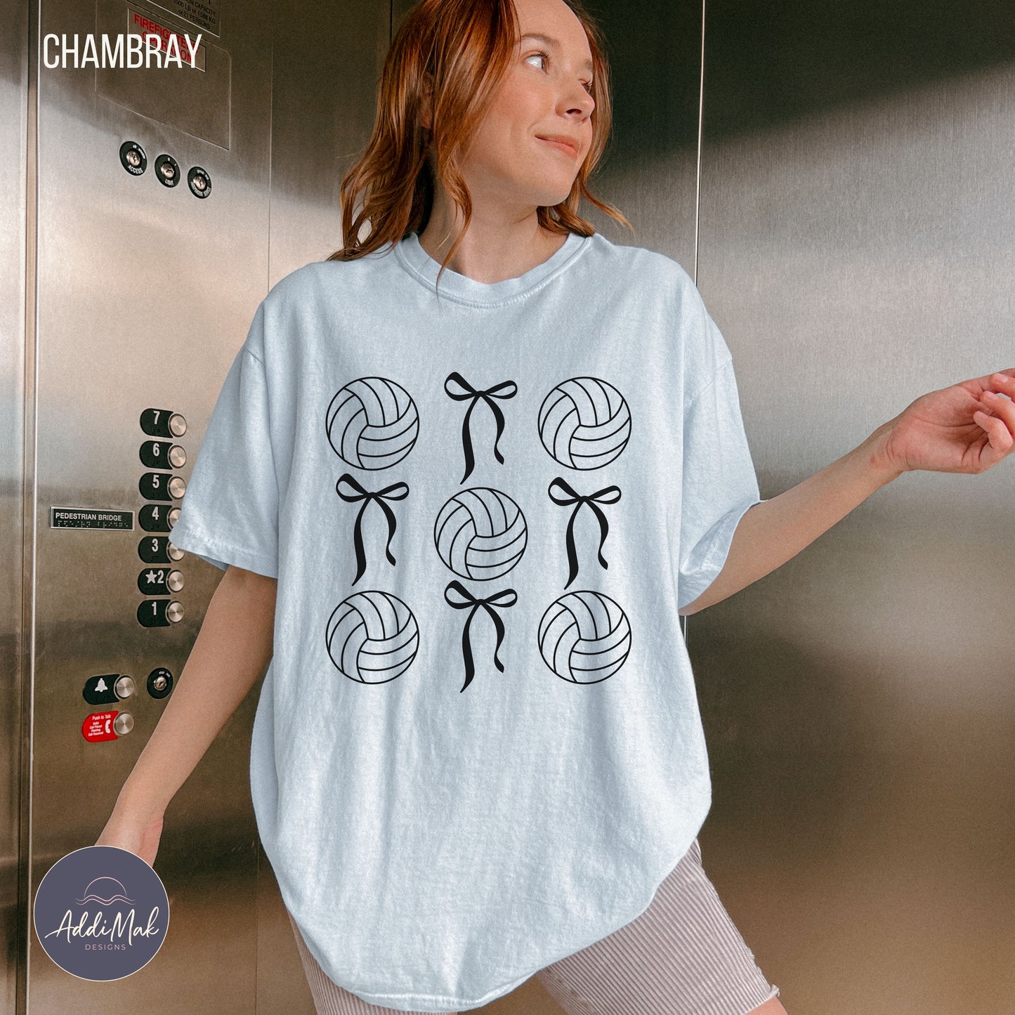 Bows and Volleyballs Coquette T-Shirt