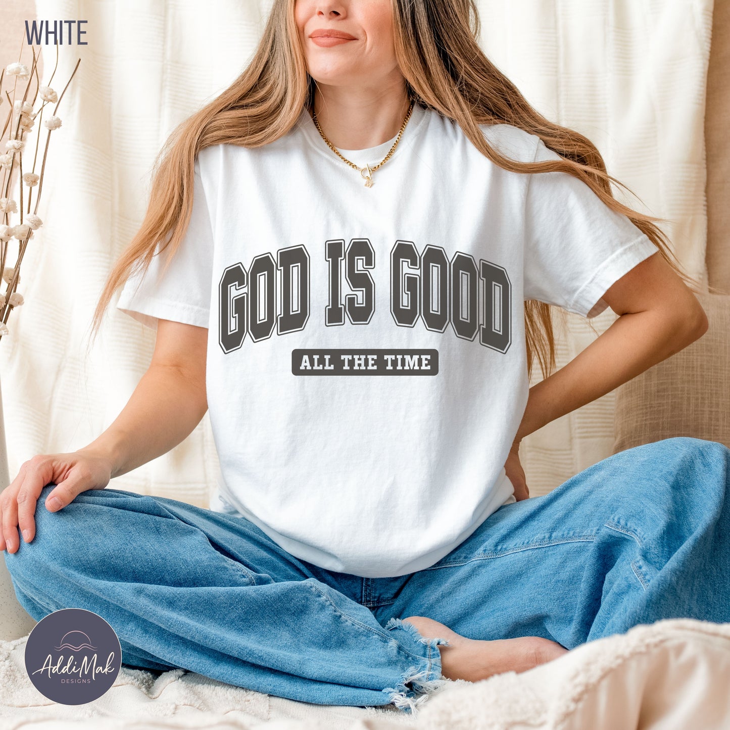 God is Good All The Time Varsity T-Shirt