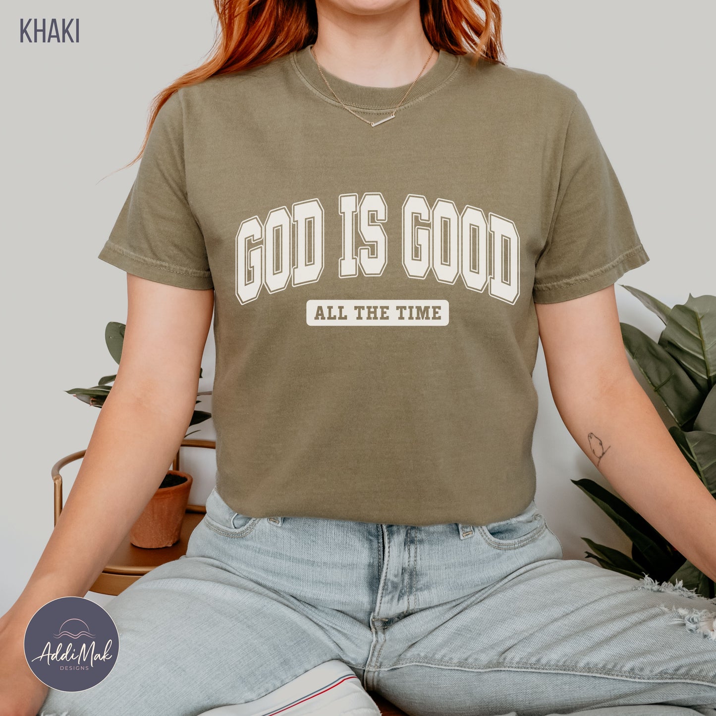 God is Good All The Time Varsity T-Shirt